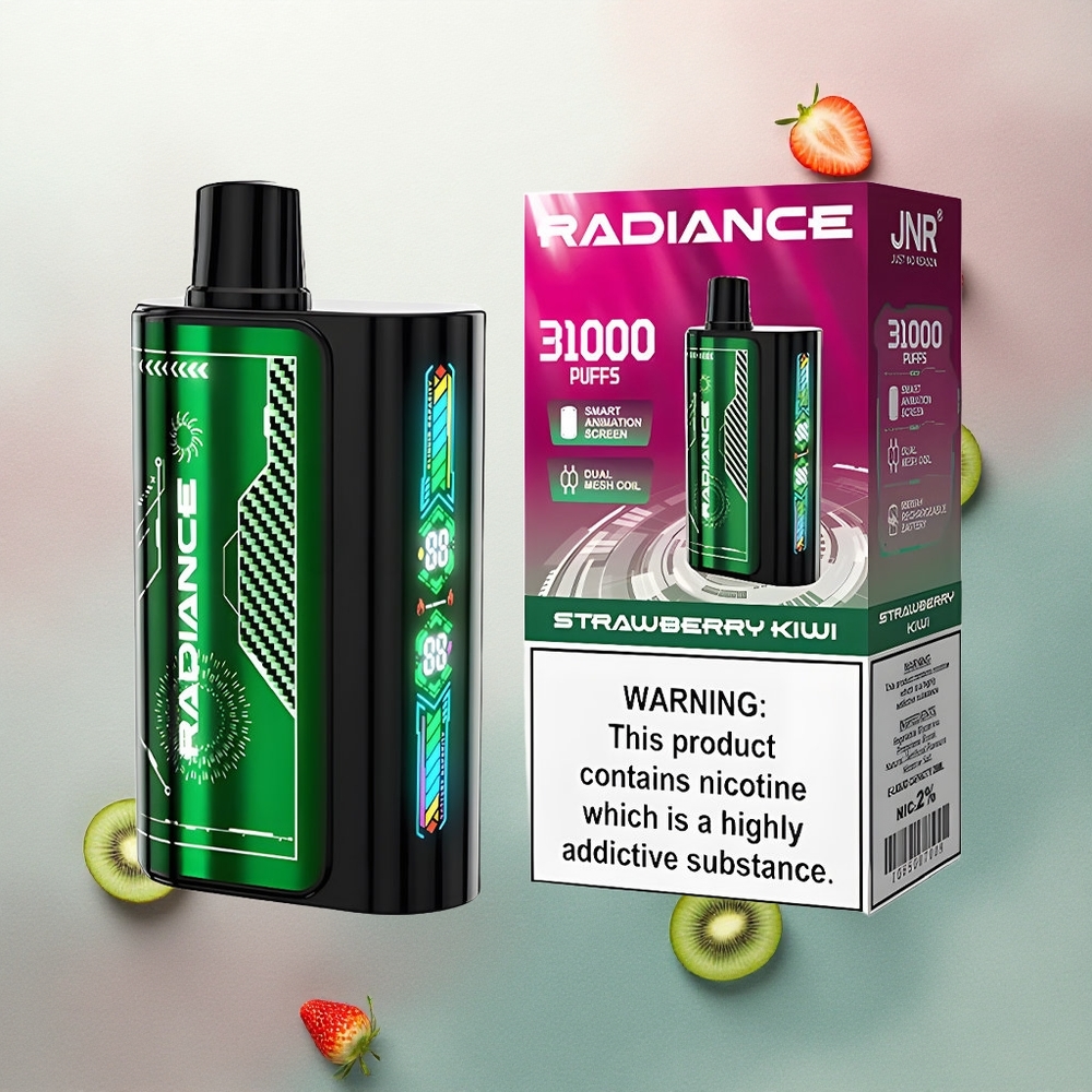 JNR Radiance 31000 Strawberry Kiwi 28ml Dual Mesh 950mAh