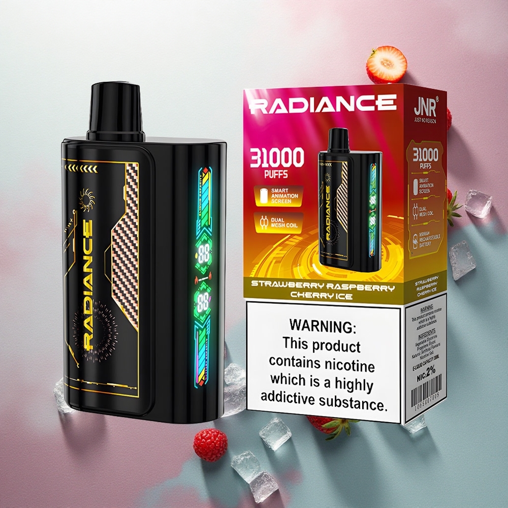 JNR Radiance 31000 Strawberry Raspberry Cherry Ice Dual Mesh 950mAh 2% Nicotine