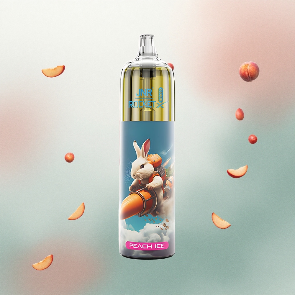 JNR Rocket-X 12400 Peach Ice Mesh Coil 850mAh Disposable Vape
