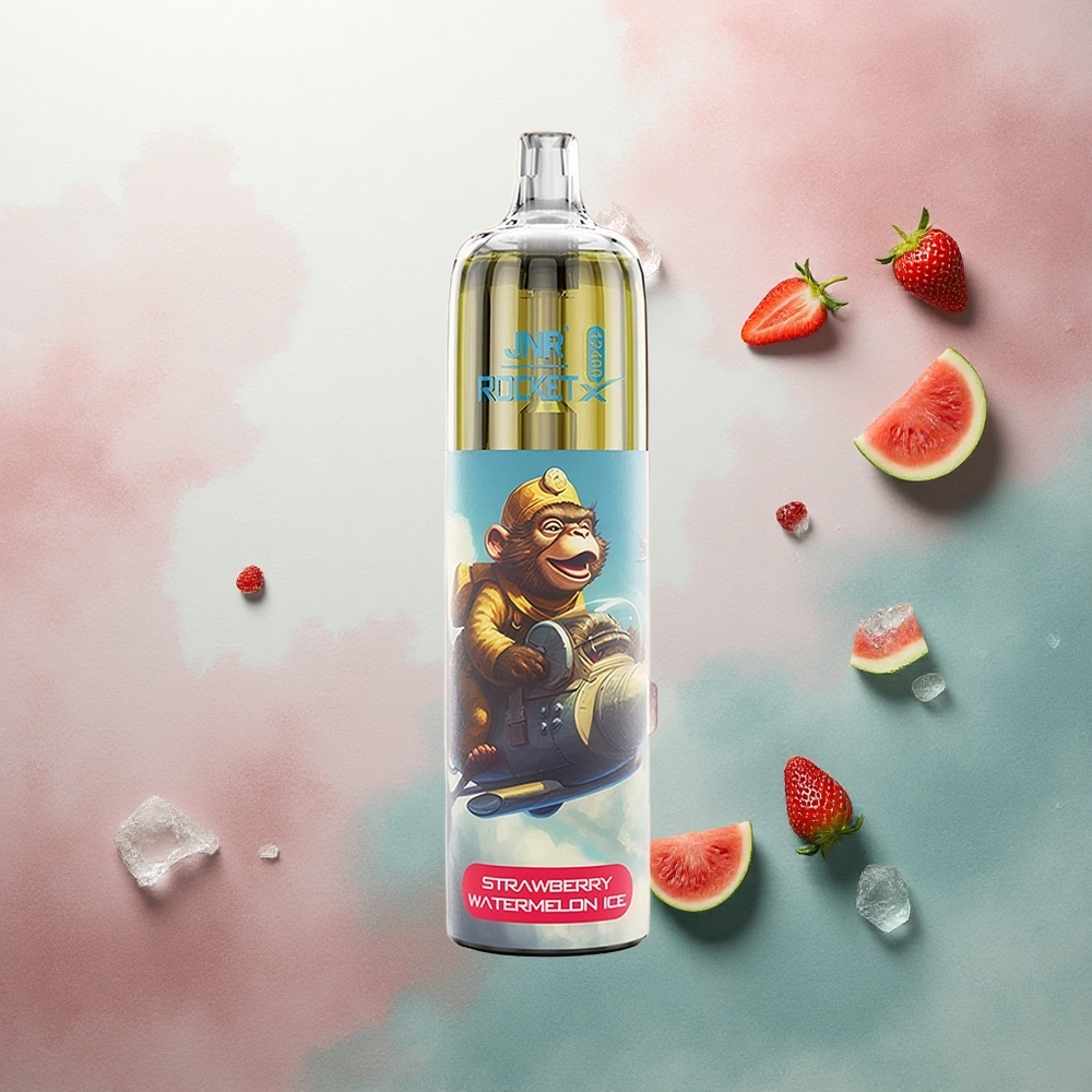JNR Rocket-X 12400 Strawberry Watermelon Ice Mesh Coil 850mAh Disposable Vape