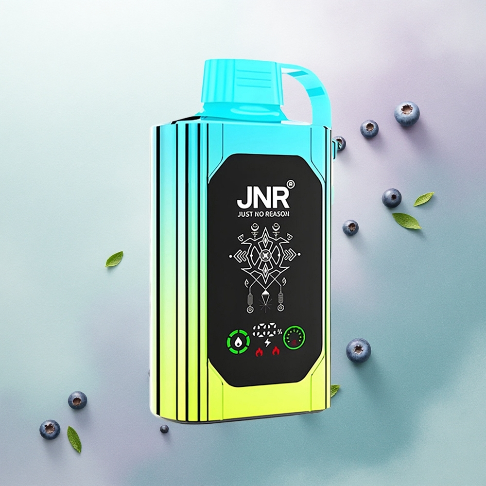 JNR Shisha Hookah Box 20500 Blueberry Mint Dual Mesh Coil 25ml Nicotine Options