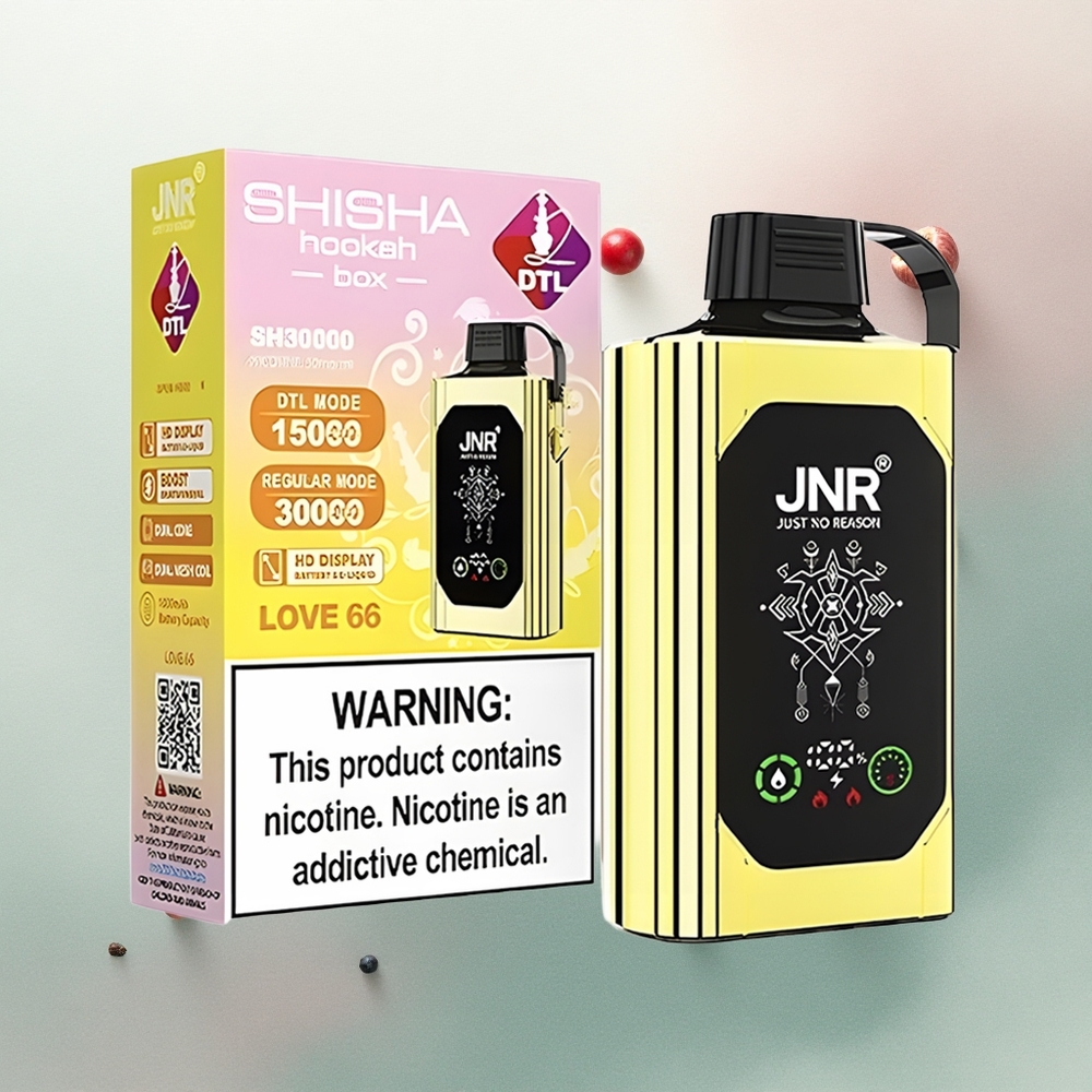 JNR Shisha Hookah Box 20500 Love 66 HD Display 25ml 1000mAh