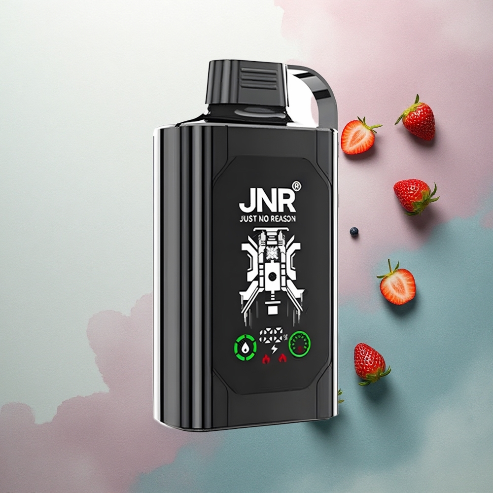 JNR Shisha Hookah Box 20500 Strawberry Grape HD Display 1000mAh Dual Mesh Coil