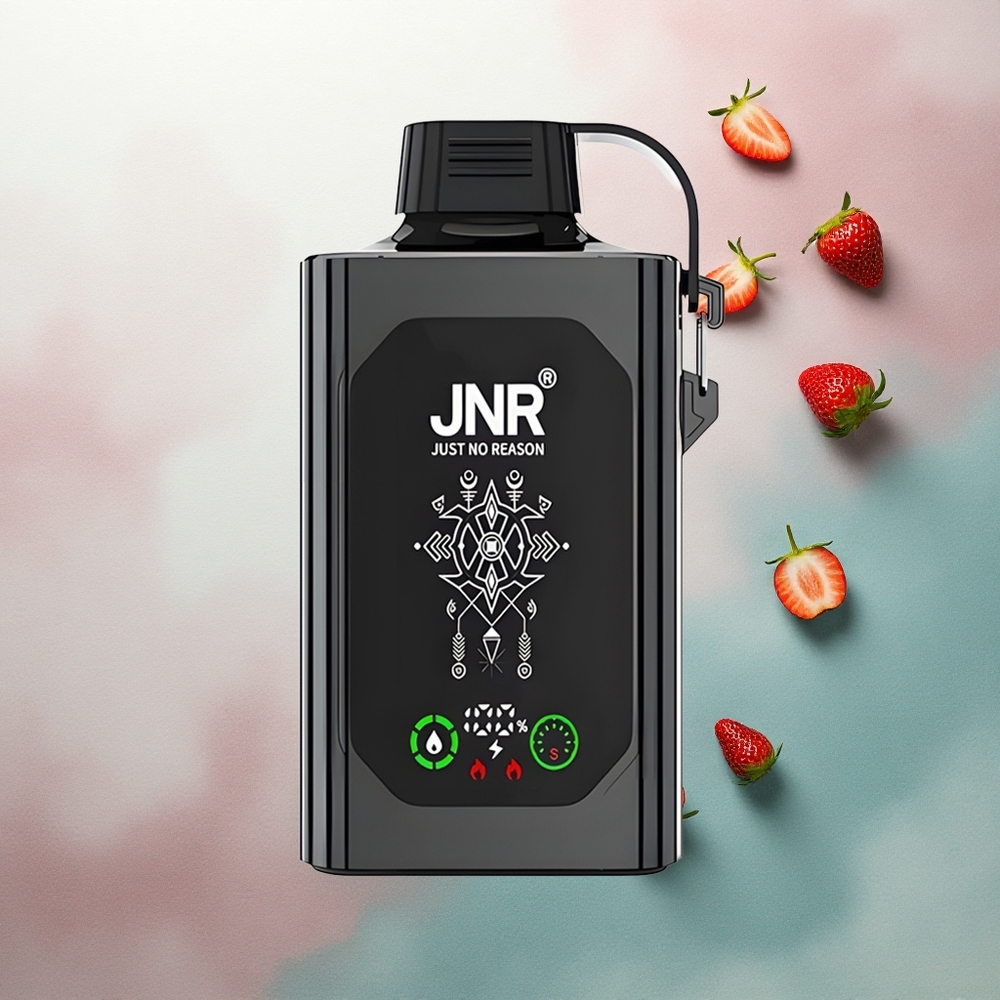 JNR Shisha Hookah Box 20500 Strawberry Ice HD Display 1000mAh Dual Mesh