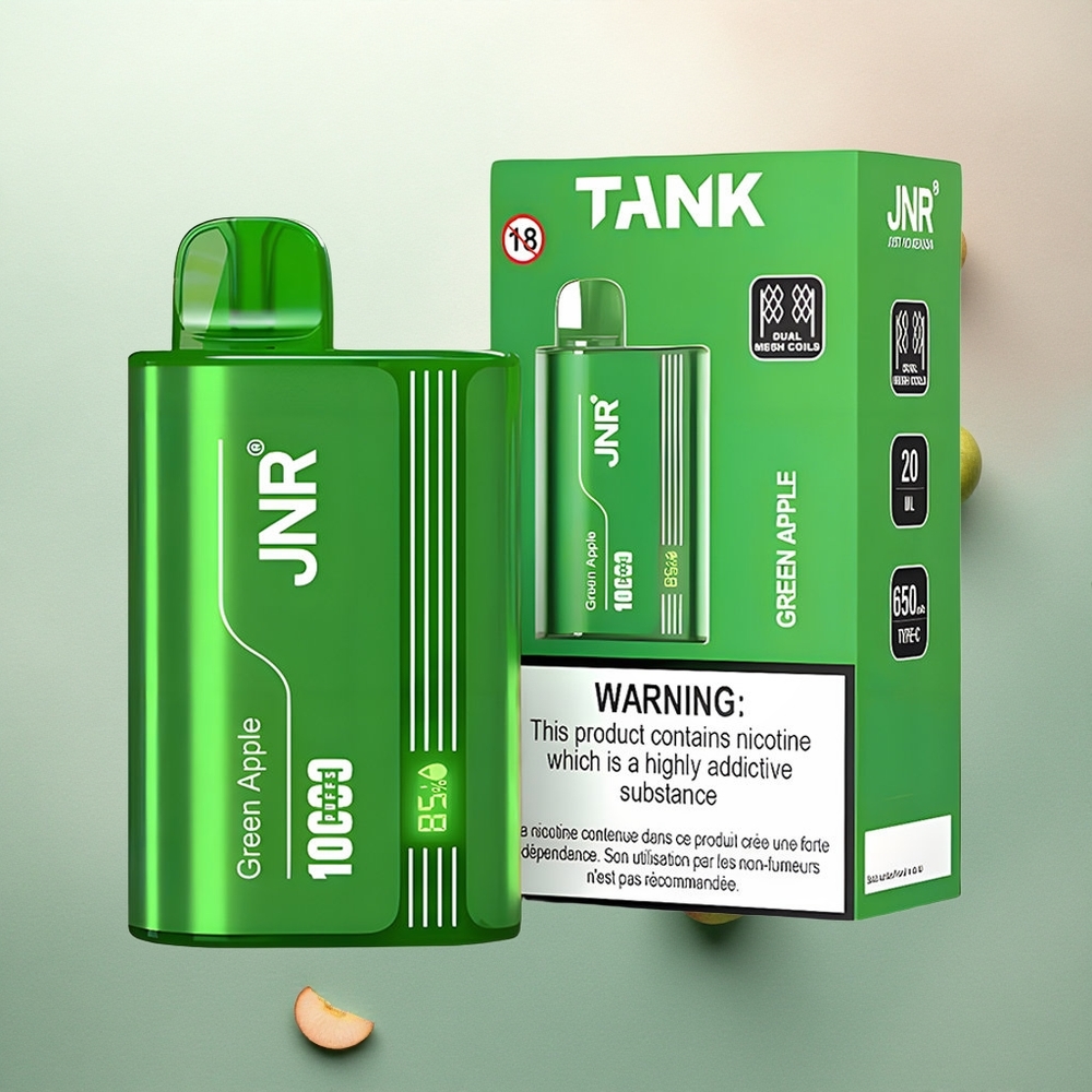 JNR Tank 10000 Green Apple Peach Pear 650mAh Adjustable Airflow