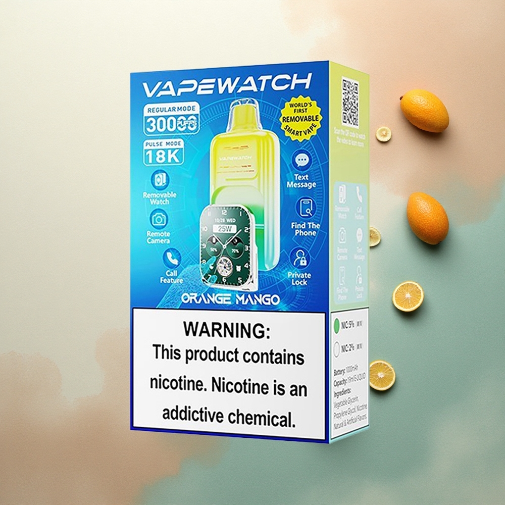 JNR VapeWatch 30000 Orange Mango 19mL 5% Nicotine 1000mAh