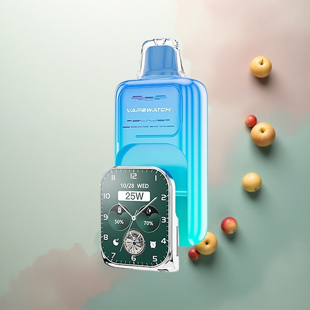 JNR VapeWatch 30000 Sour Apple Ice Dual Mesh 1000mAh