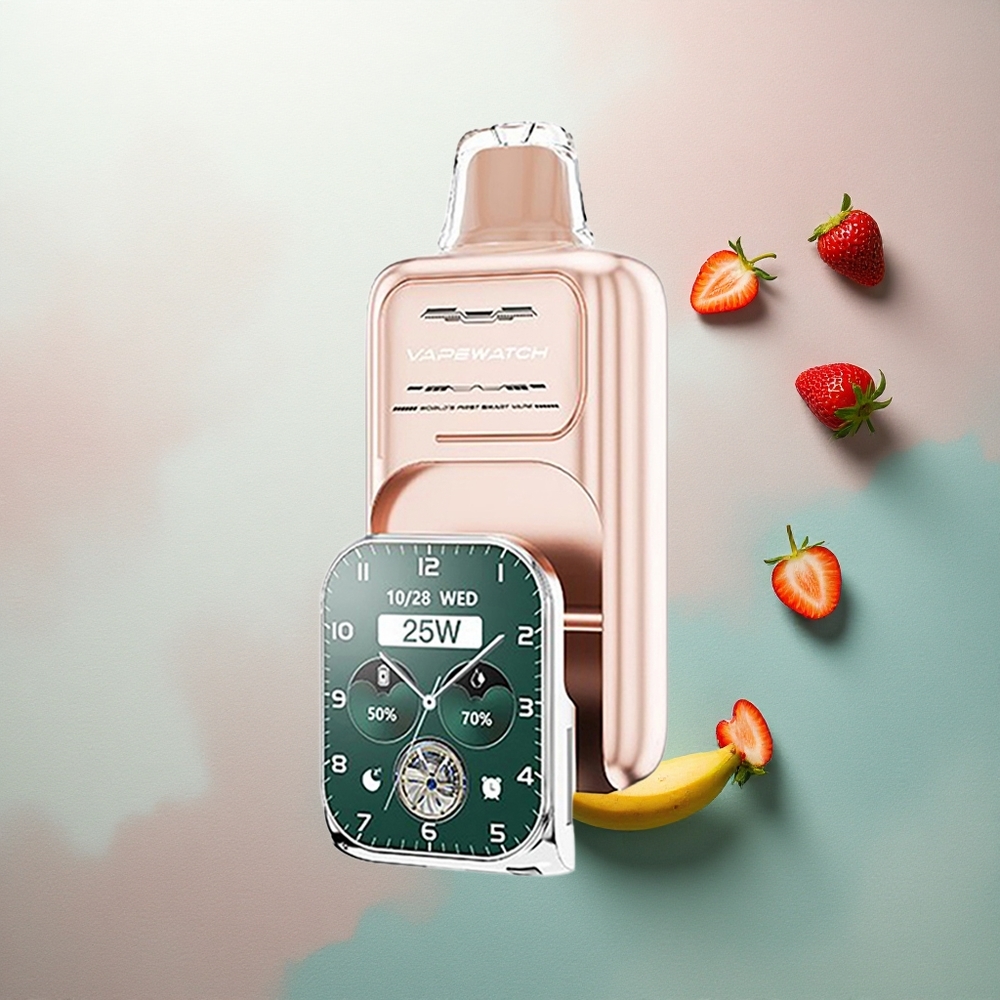 JNR VapeWatch 30000 Strawberry Banana Dual Mesh 1000mAh Type-C