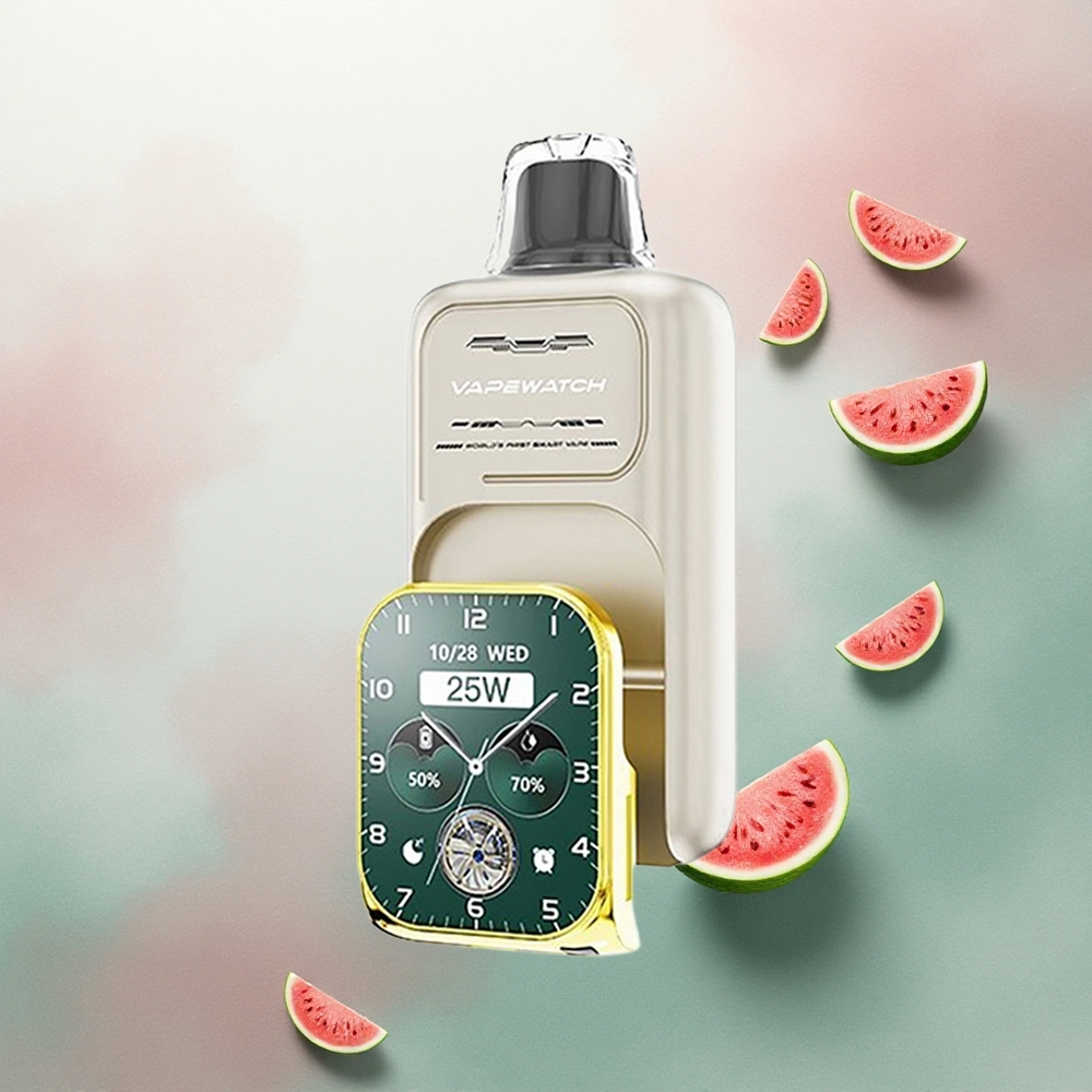 JNR VapeWatch 30000 Watermelon Ice Dual Mesh 5% Nicotine 1000mAh