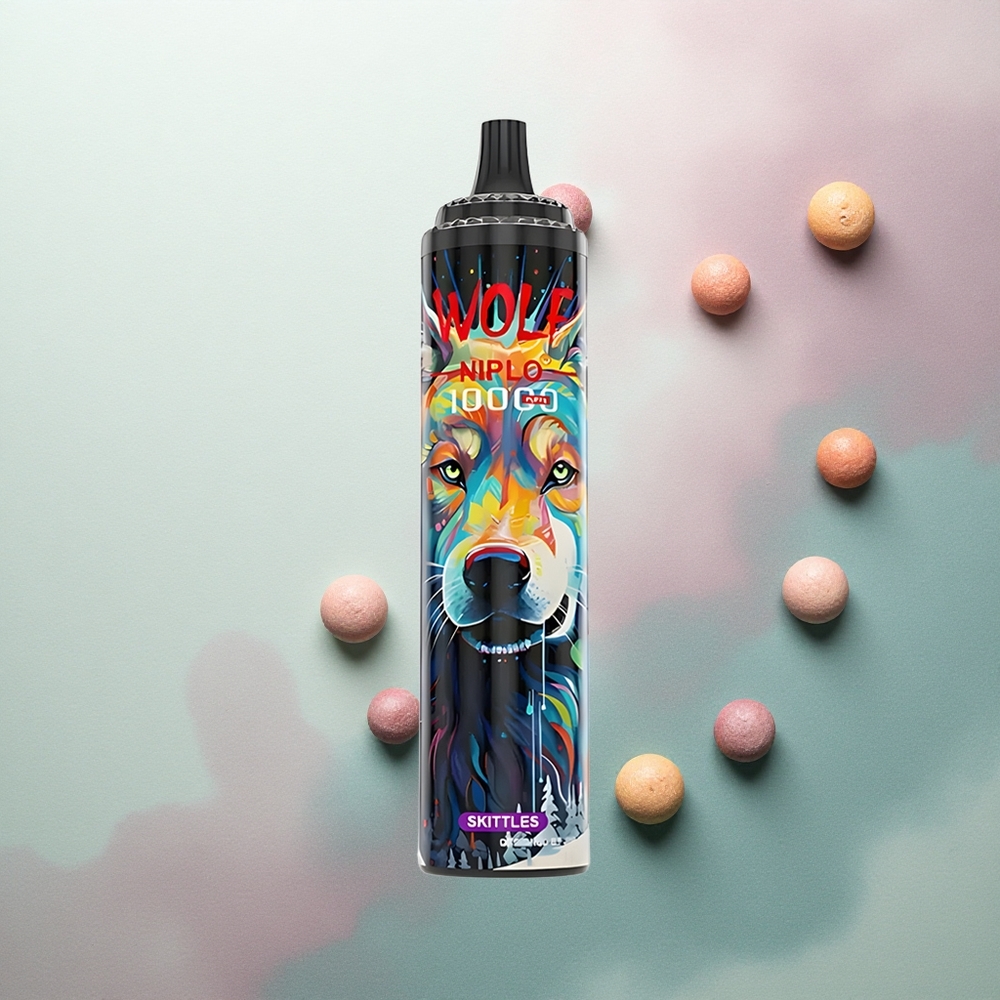 JNR Wolf Niplo 10000 Skittles 20ml 650mAh 5% Nicotine