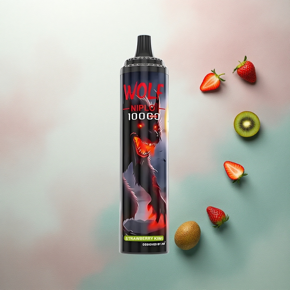JNR Wolf Niplo 10000 Strawberry Kiwi 20ml 650mAh 5% Nicotine