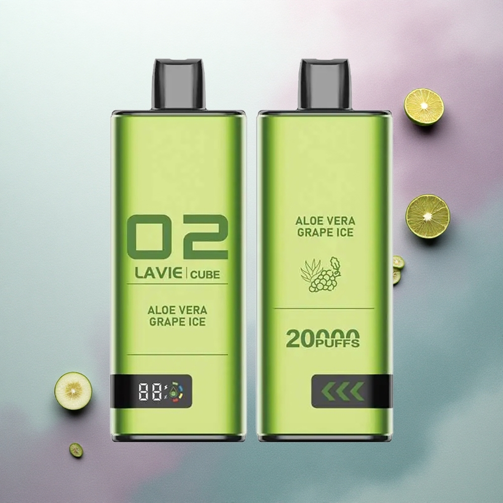 Lavie Cube 20000 Puffs Aloe Vera Grape Ice 600mAh 5% Nicotine