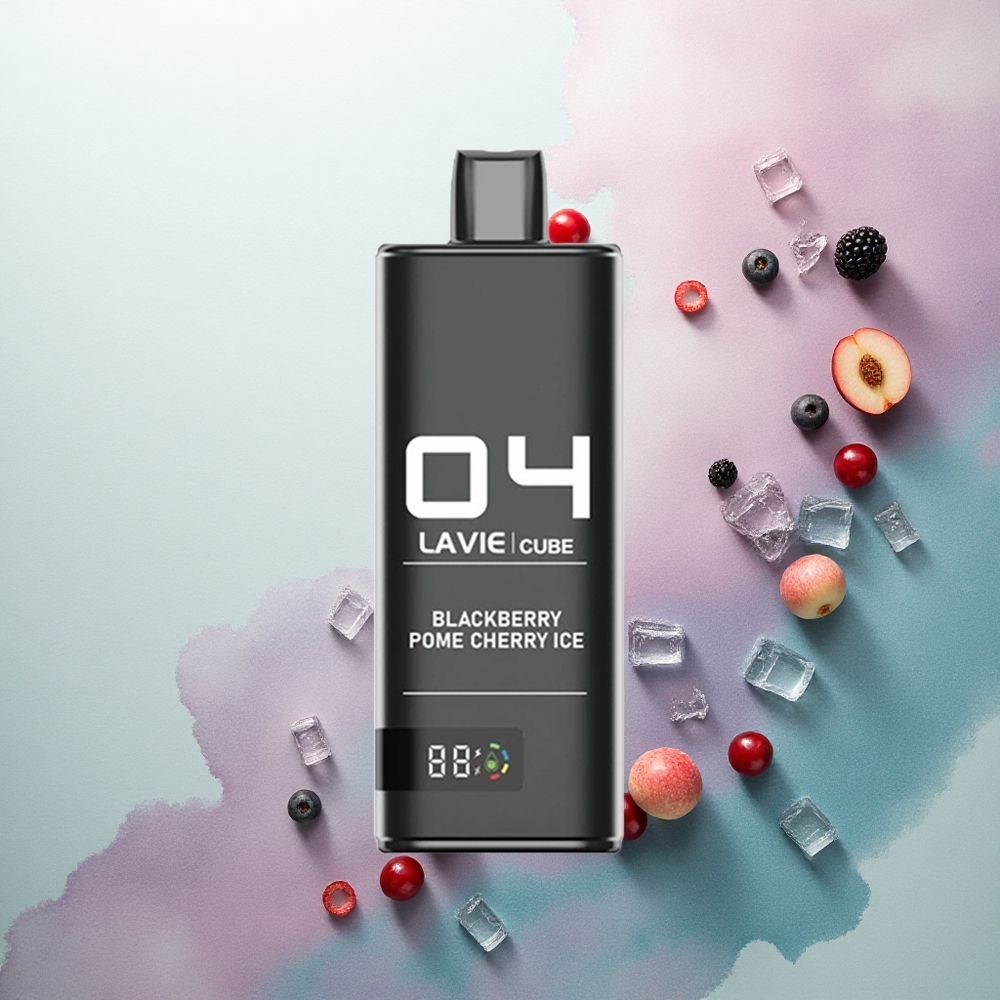 Lavie Cube 20000 Puffs Blackberry Pome Cherry Ice 28ml 5% Nicotine 600mAh