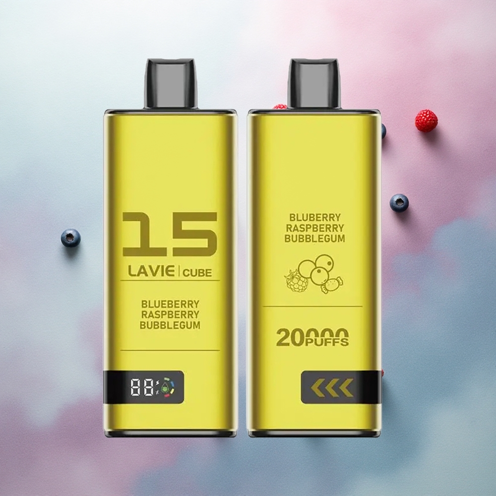 Lavie Cube 20000 Puffs Blueberry Raspberry Bubblegum 5% Nicotine 600mAh