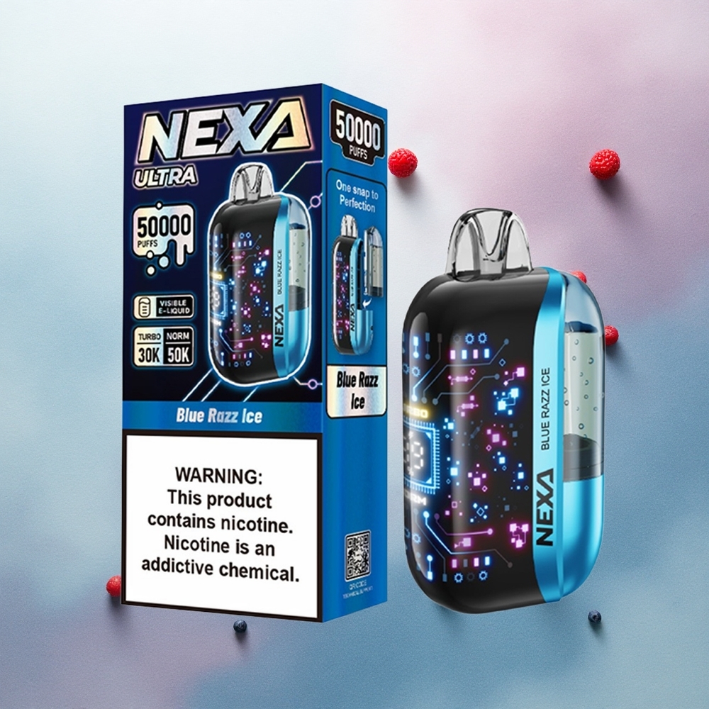 NEXA Ultra 50000 Puffs Blue Razz Ice 20ml 5% Nicotine 800mAh