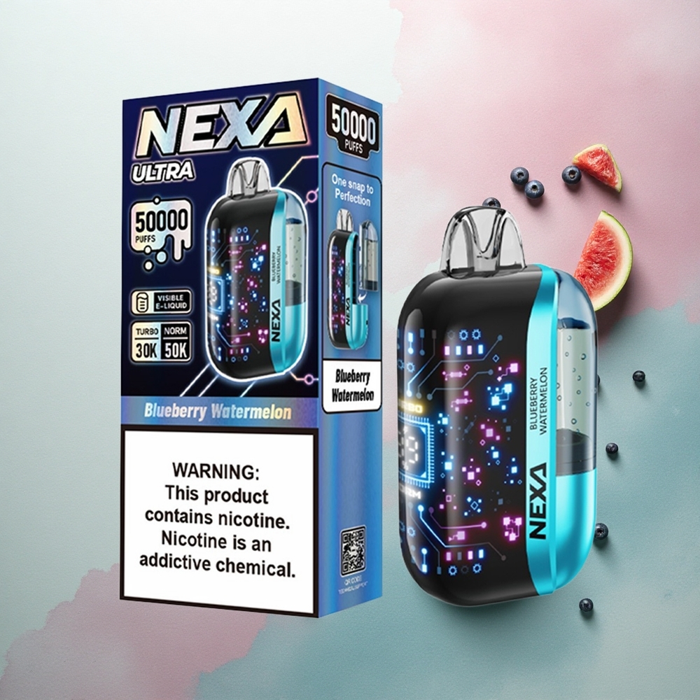 NEXA Ultra 50000 Puffs Blueberry Watermelon 20ml 800mAh 5% Nicotine