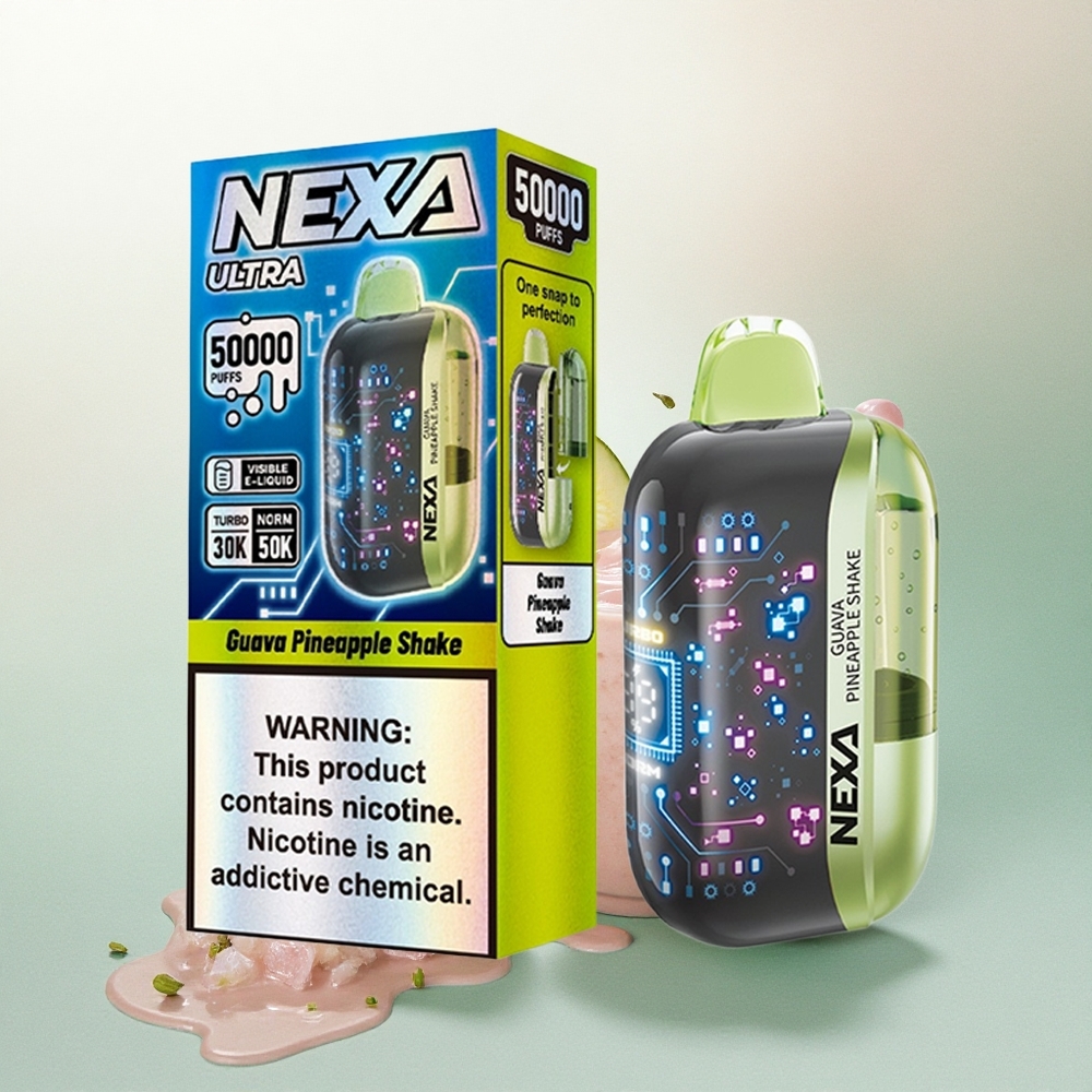 NEXA Ultra 50000 Puffs Guava Pineapple Shake with 5% Nicotine and 800mAh Battery