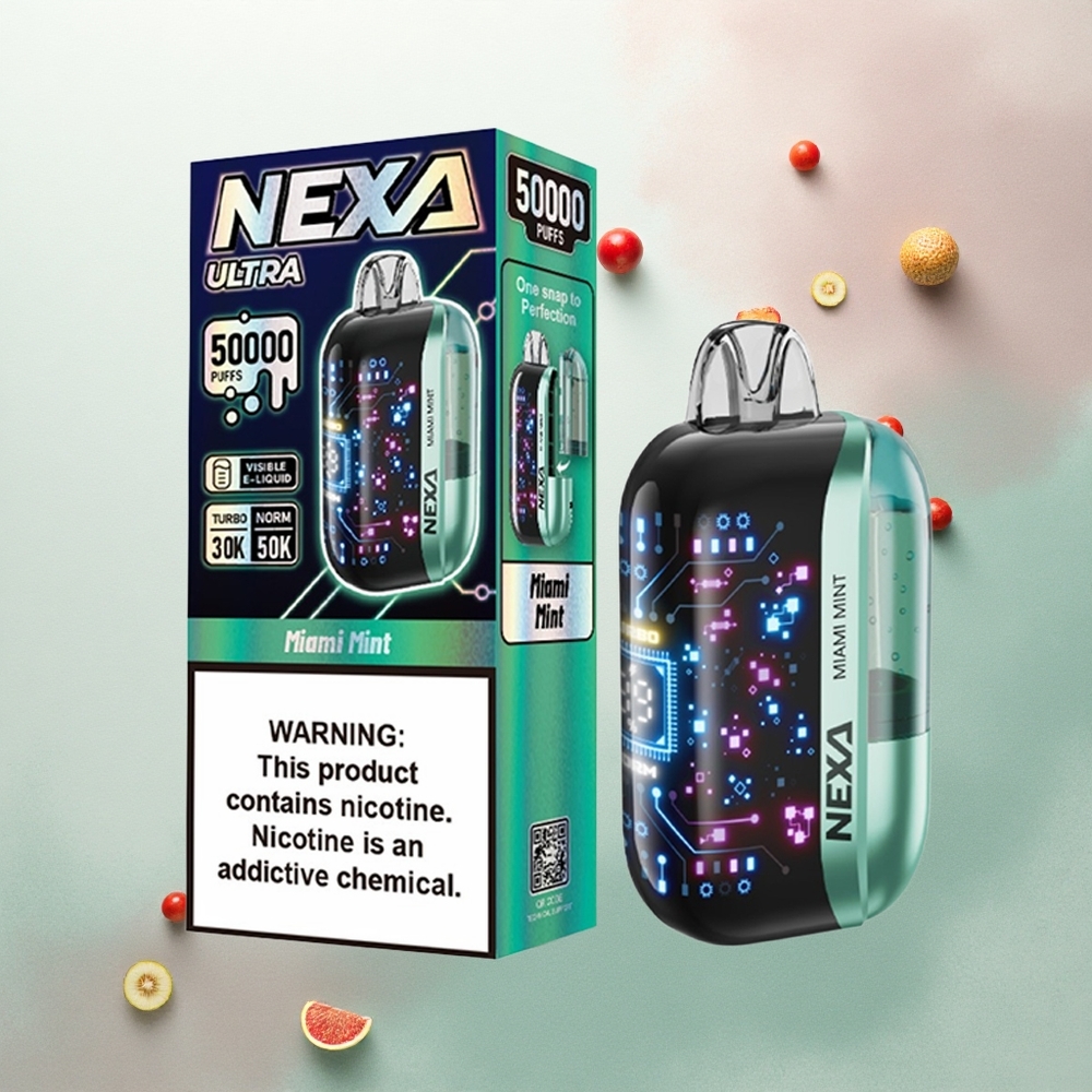 NEXA Ultra 50000 Puffs Miami Mint 20ml 5% Nicotine 800mAh