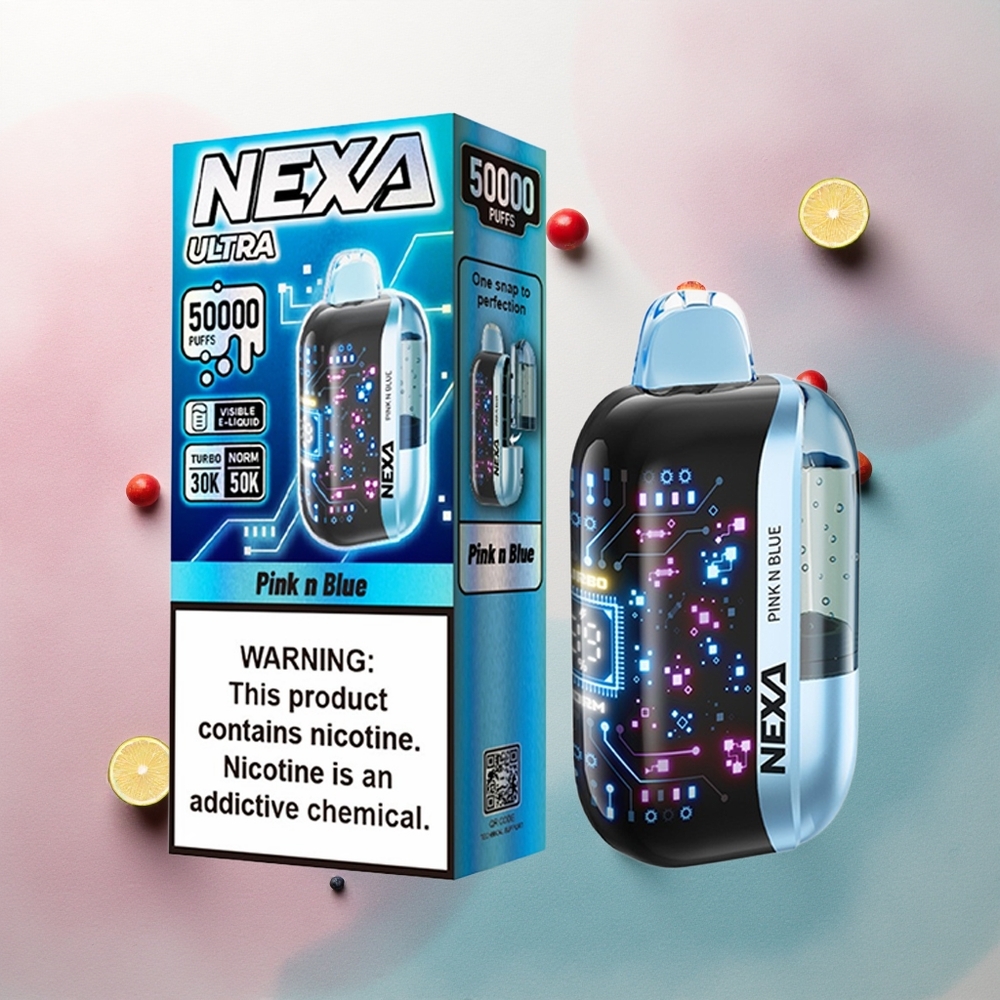 NEXA Ultra 50000 Puffs Pink N Blue 20ml 5% Nicotine 800mAh