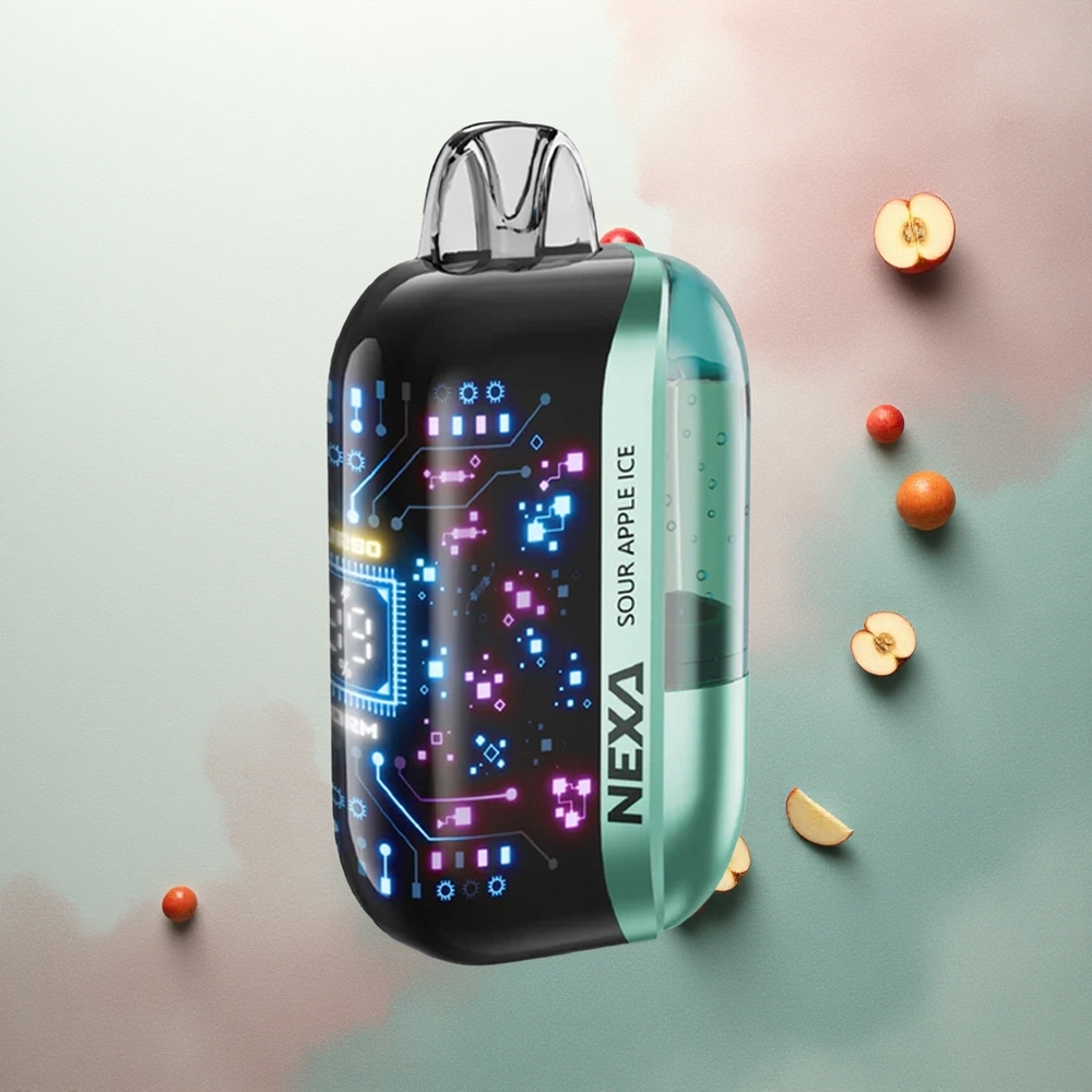 NEXA Ultra 50000 Puffs Sour Apple Ice 20ml 5% Nicotine 800mAh