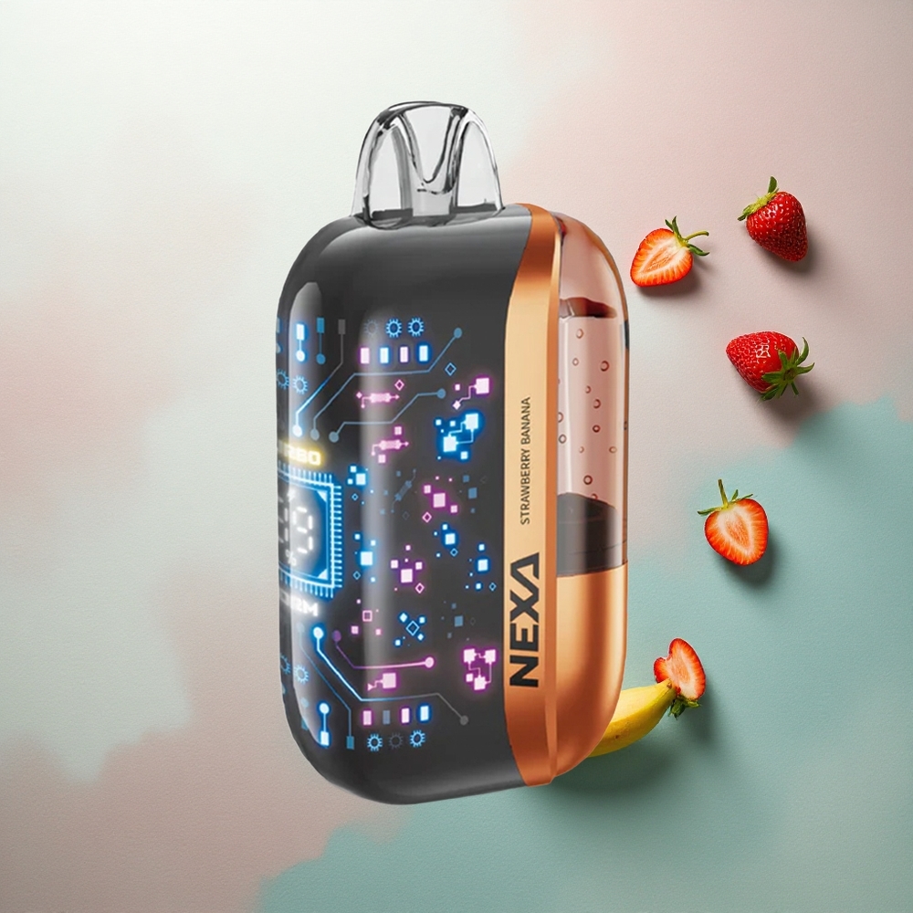NEXA Ultra 50000 Puffs Strawberry Banana 20ml 5% Nicotine 800mAh