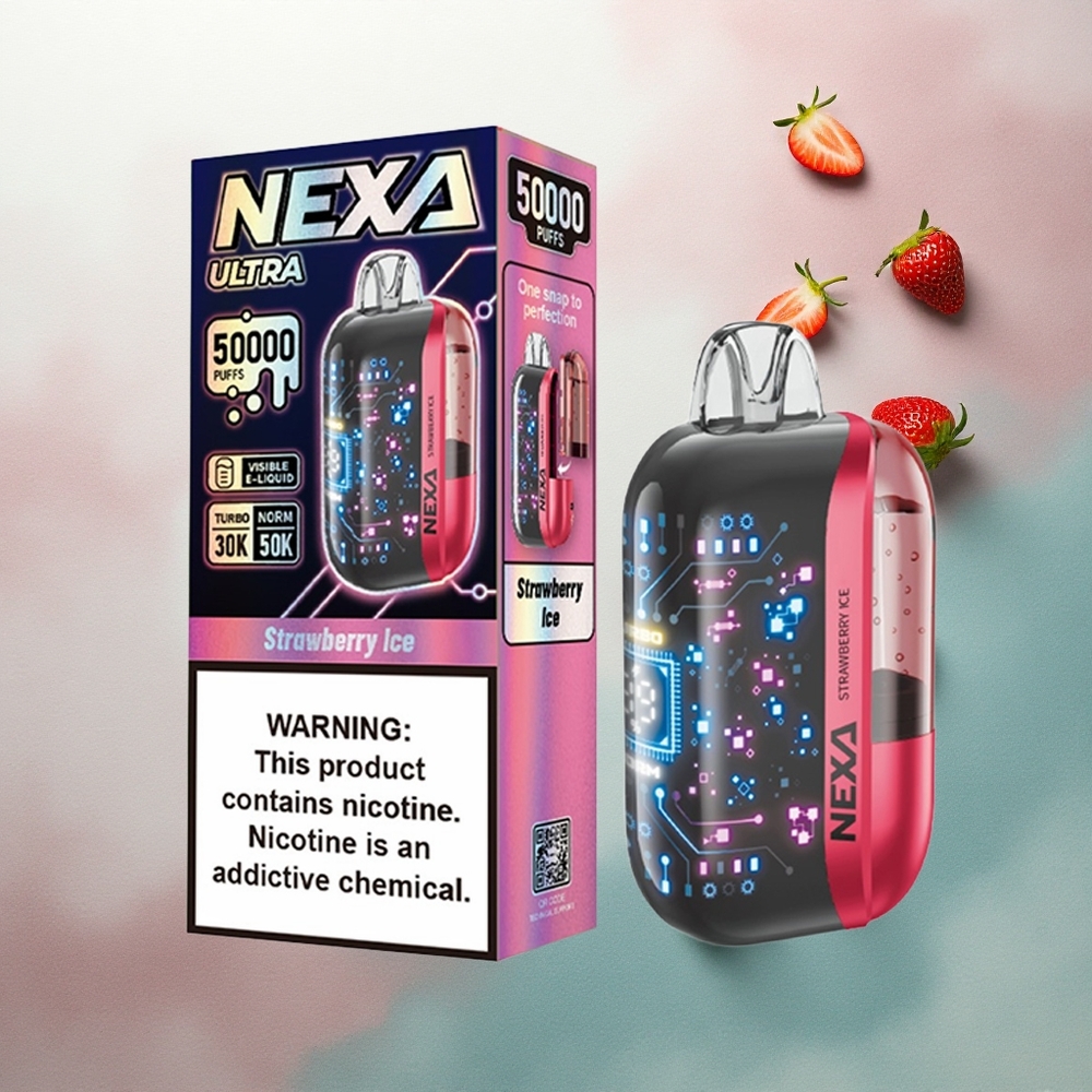 NEXA Ultra 50000 Puffs Strawberry Ice 20ml 5% Nicotine 800mAh