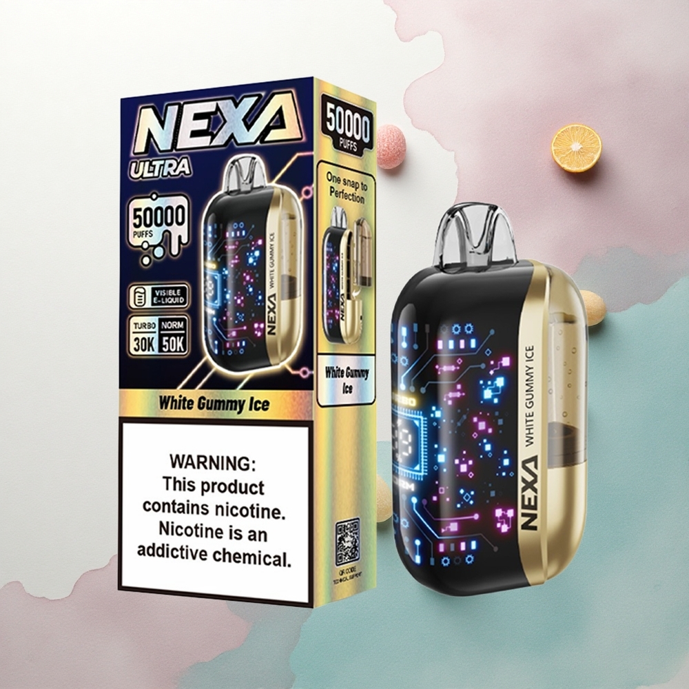 NEXA Ultra 50000 Puffs White Gummy Ice 5% Nicotine 800mAh