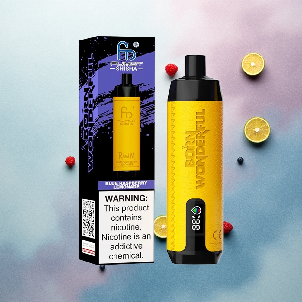 RandM Fumot Shisha 10000 Puffs Blue Raspberry Lemonade 18ml 850mAh 0.5% Nicotine