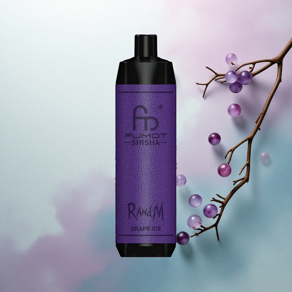 RandM Fumot Shisha 10000 Puffs Grape Ice 0.5% Nicotine 850mAh