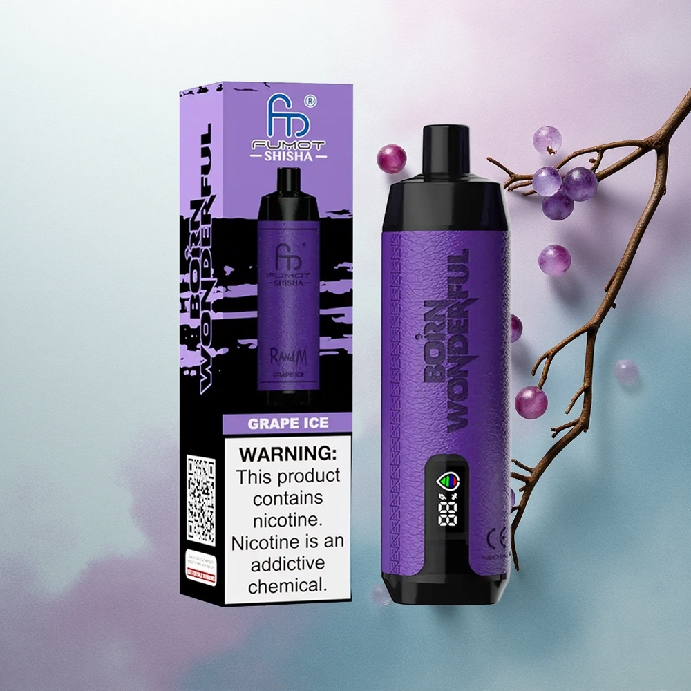 RandM Fumot Shisha 10000 Puffs Grape Ice 0.5% Nicotine 850mAh