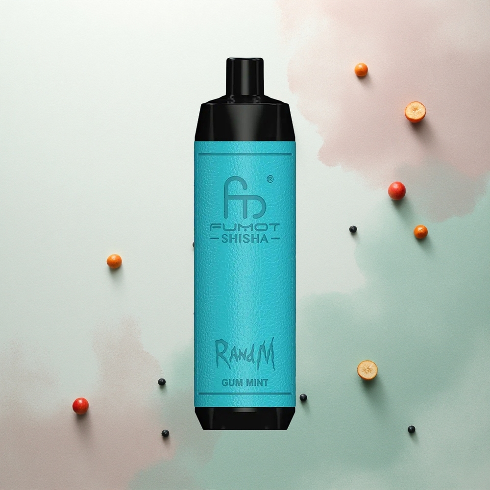 RandM Fumot Shisha 10000 Puffs Gum Mint 18ml 850mAh 0.5% Nicotine