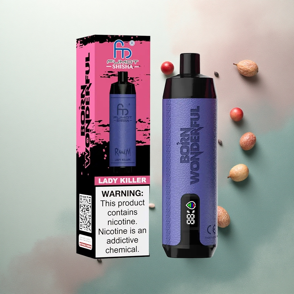 RandM Fumot Shisha 10000 Puffs Lady Killer 18ml 0.5% Nicotine 850mAh