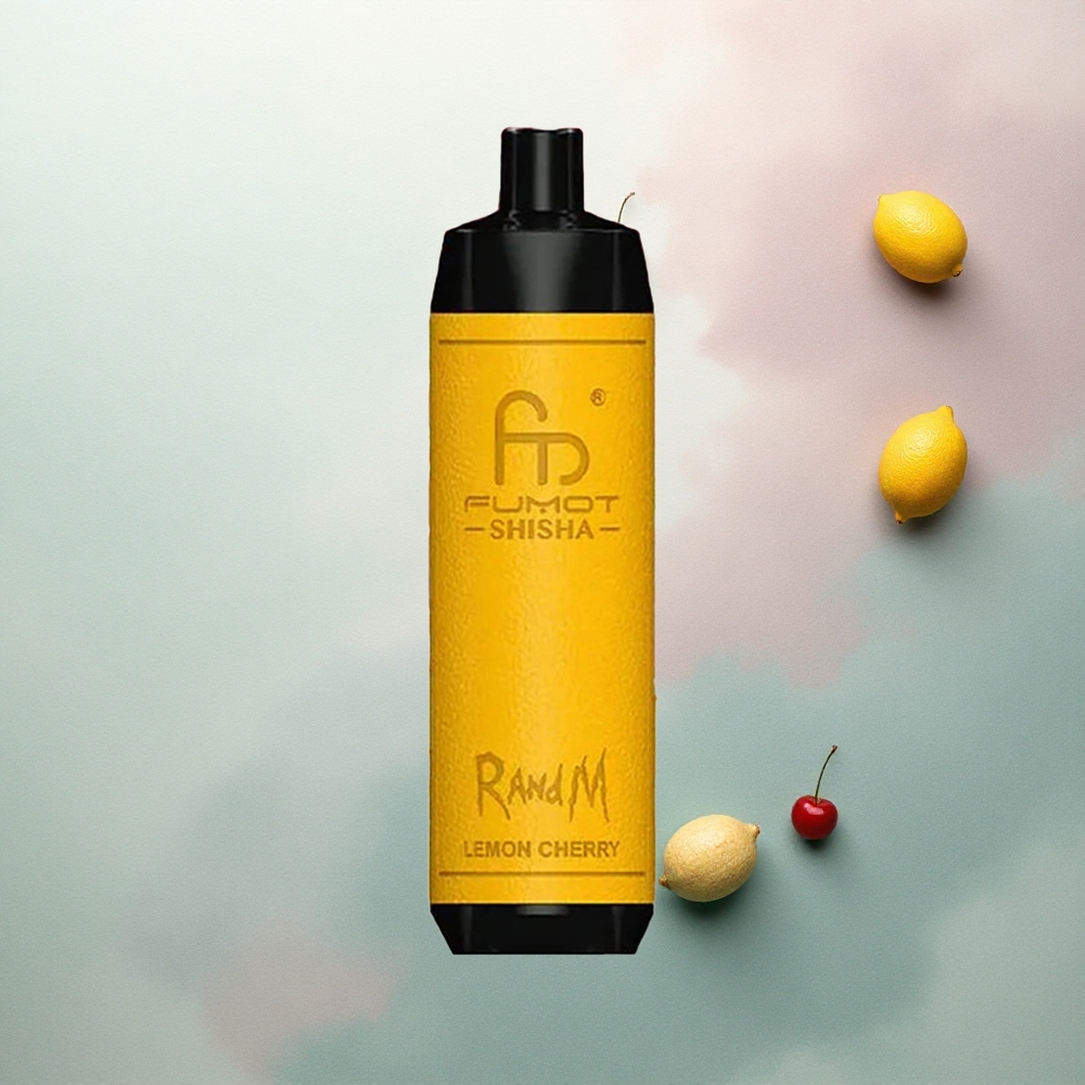 RandM Fumot Shisha 10000 Puffs Lemon Cherry 18ml Type-C 850mAh