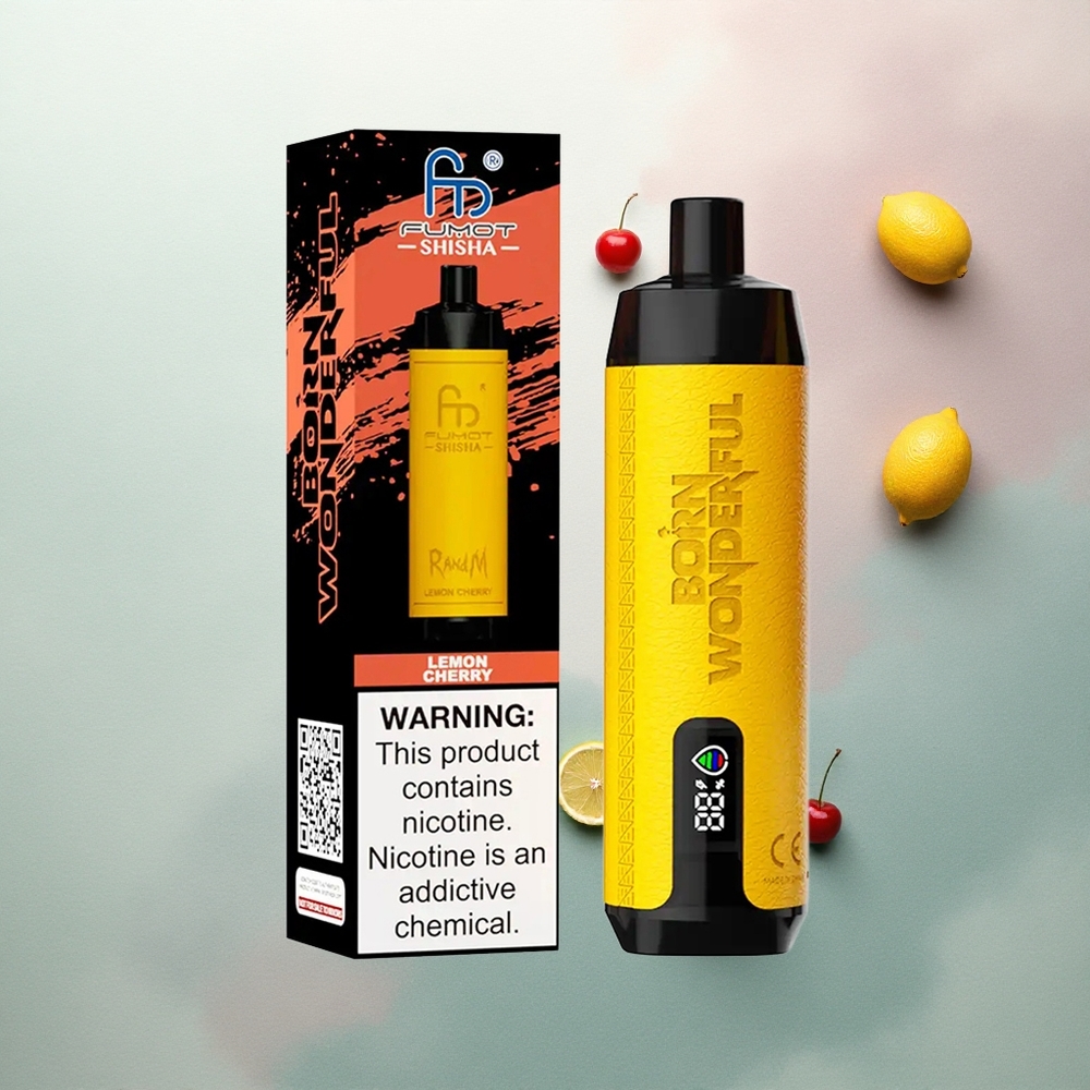 RandM Fumot Shisha 10000 Puffs Lemon Cherry 18ml Type-C 850mAh