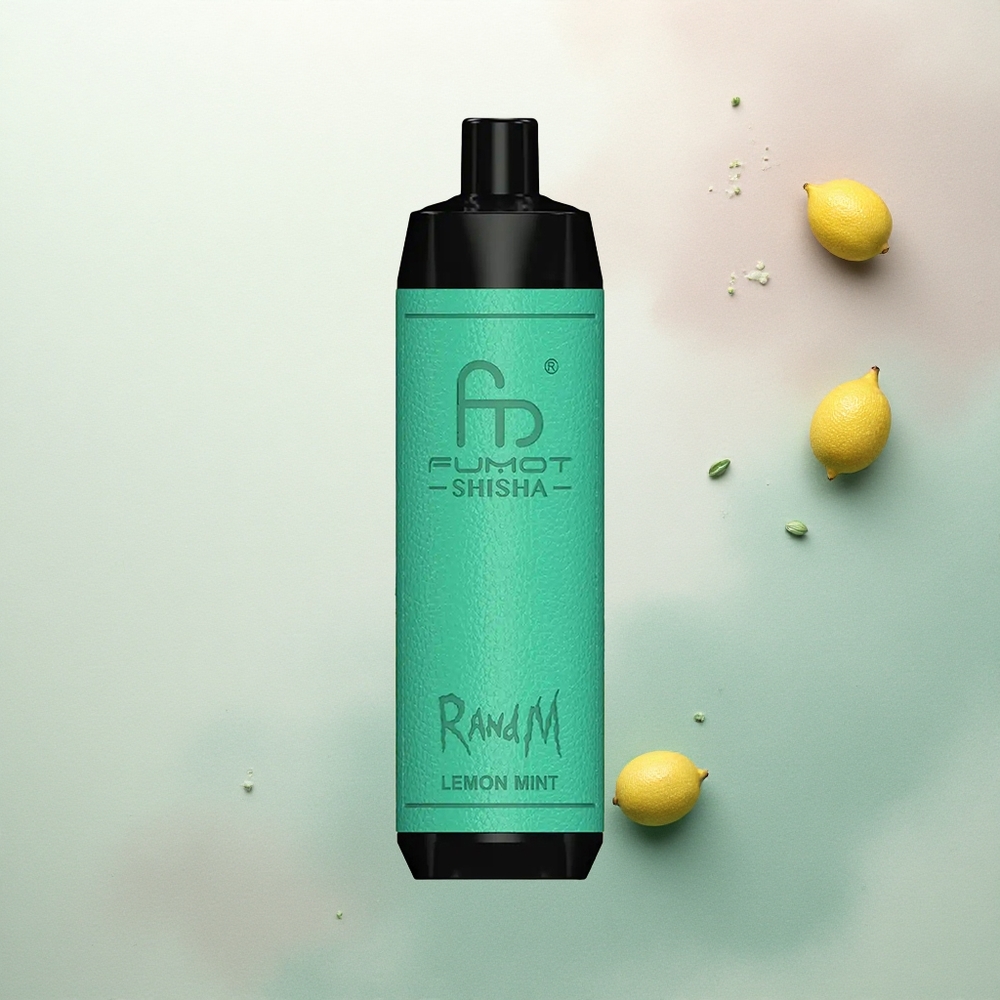RandM Fumot Shisha 10000 Puffs Lemon Mint 18ml 0.6ohm Mesh Coil 850mAh