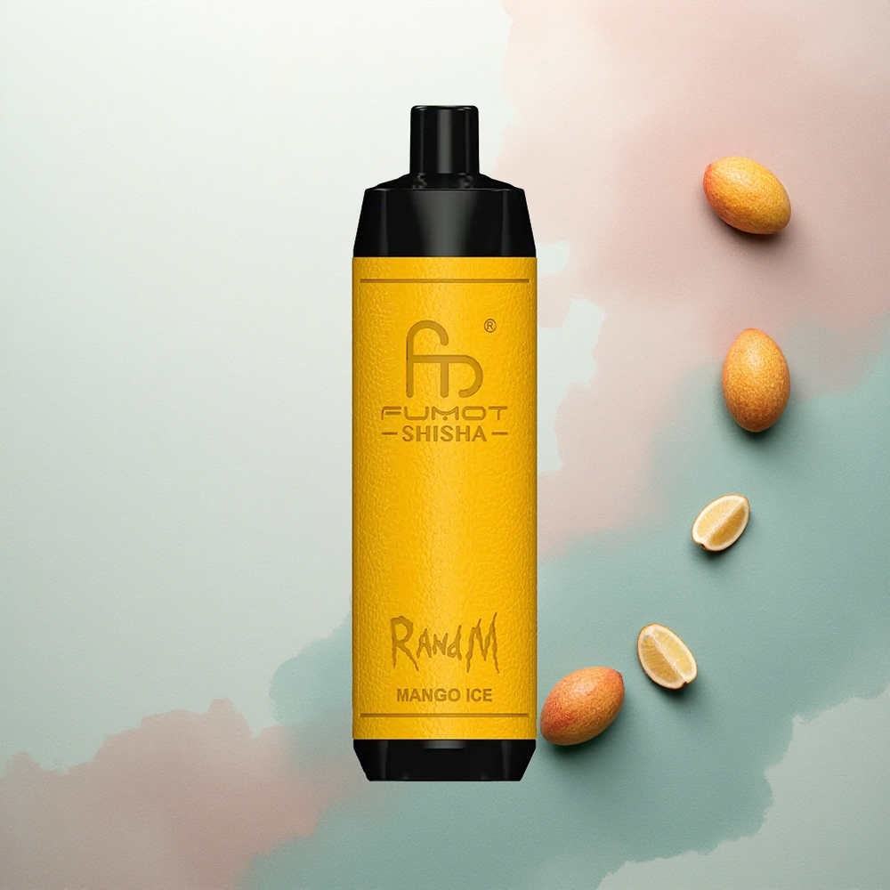 RandM Fumot Shisha 10000 Puffs Mango Ice 18ml 850mAh 0.5% Nicotine