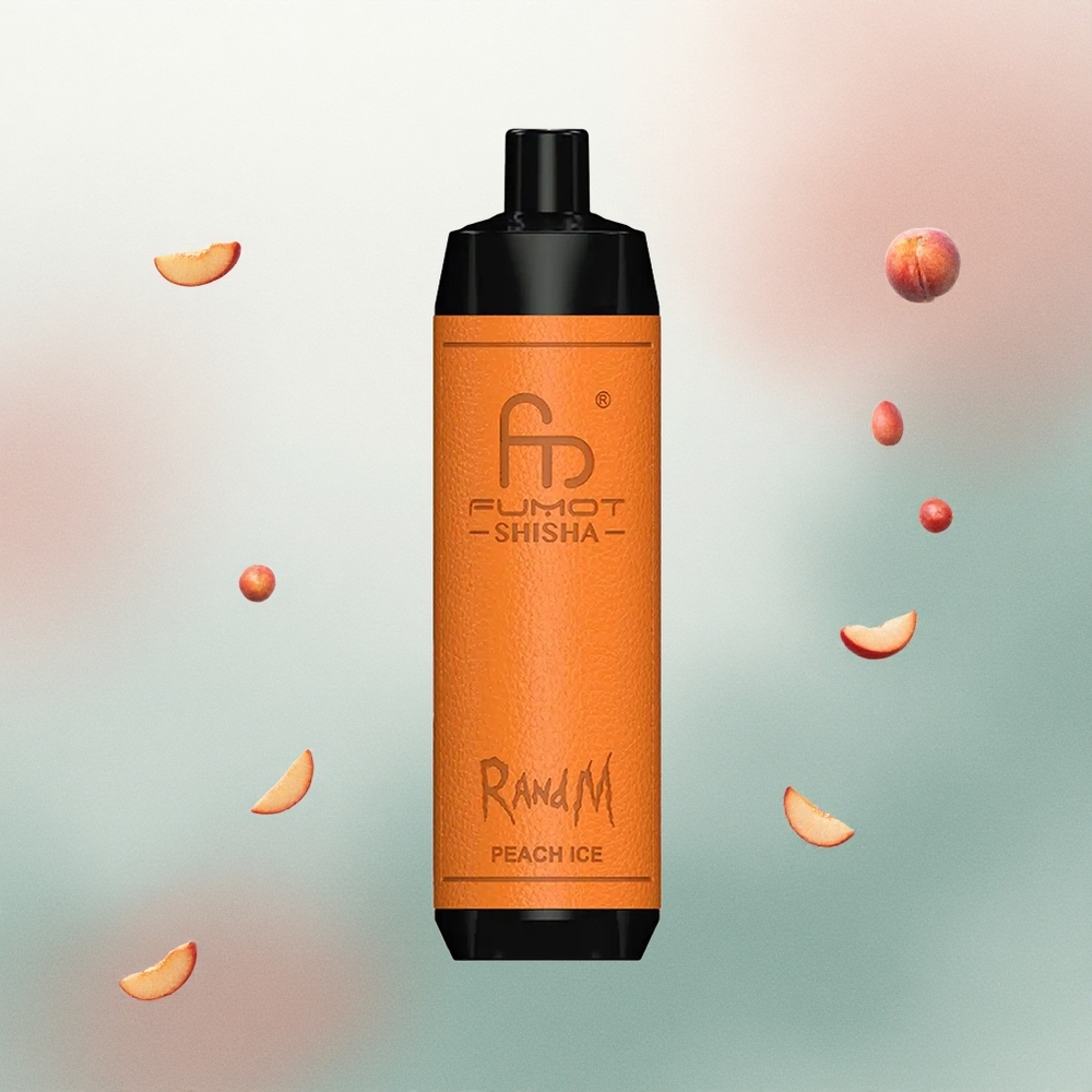 RandM Fumot Shisha 10000 Puffs Peach Ice 18ml 850mAh 0.5% Nicotine
