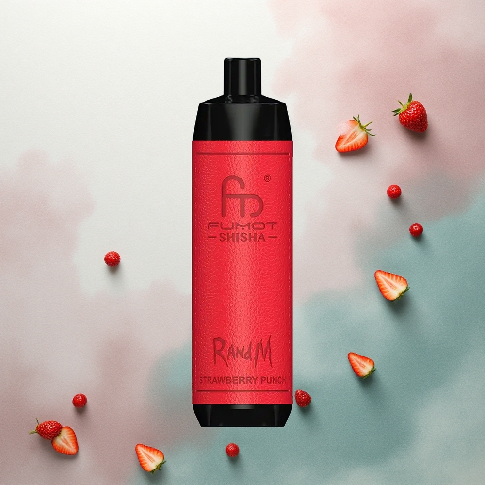 RandM Fumot Shisha 10000 Puffs Strawberry Punch 18ml 850mAh 0.5% Nicotine