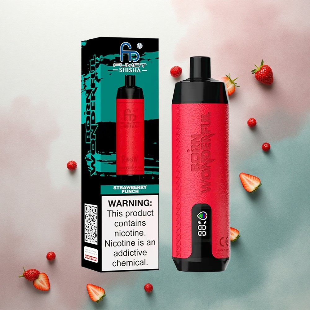 RandM Fumot Shisha 10000 Puffs Strawberry Punch 18ml 850mAh 0.5% Nicotine