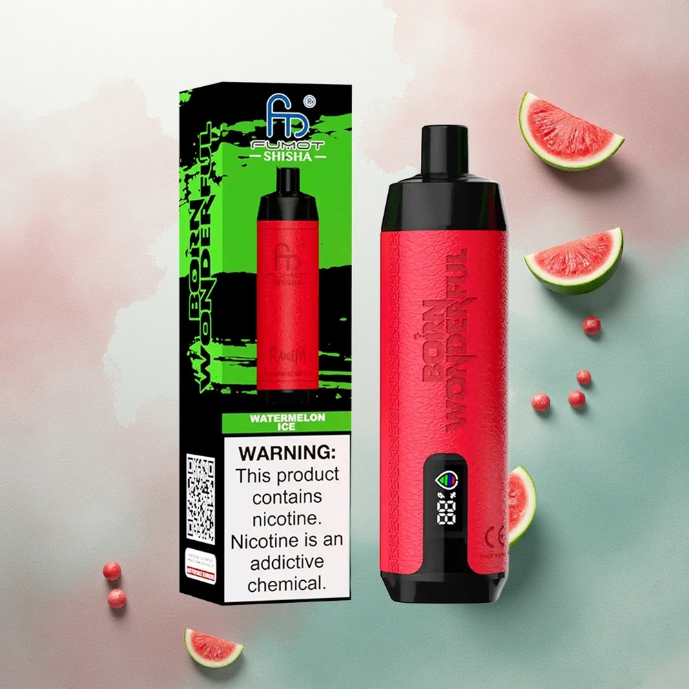 RandM Fumot Shisha 10000 Puffs Watermelon Ice 18ml 850mAh 0.5% Nicotine