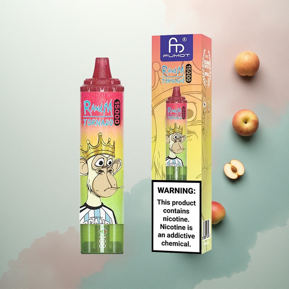RandM Fumot Tornado 15000 Puffs Apple Peach Pear 25ml 850mAh Mesh