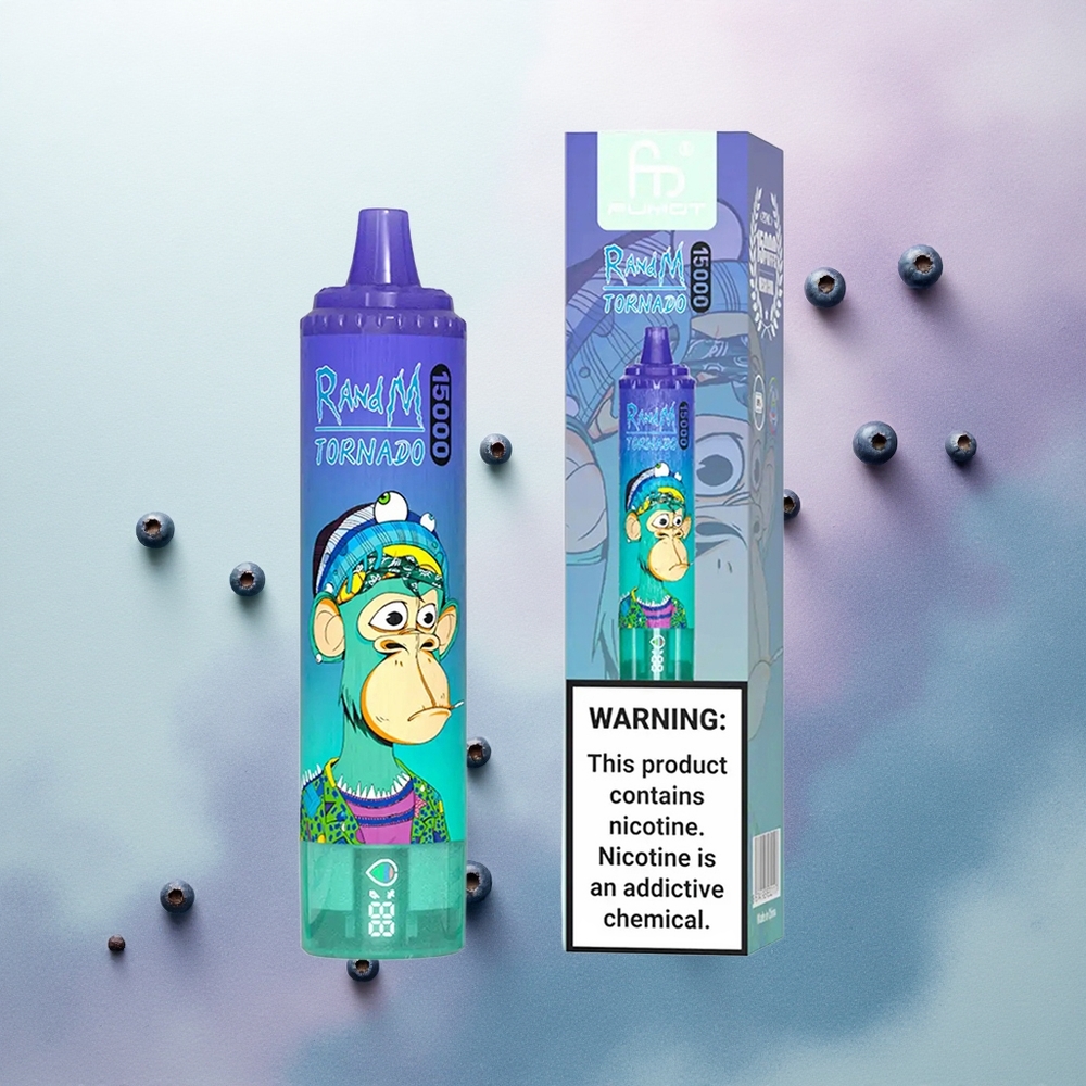 RandM Fumot Tornado 15000 Puffs Blueberry On Ice 25ml 850mAh Mesh Coil