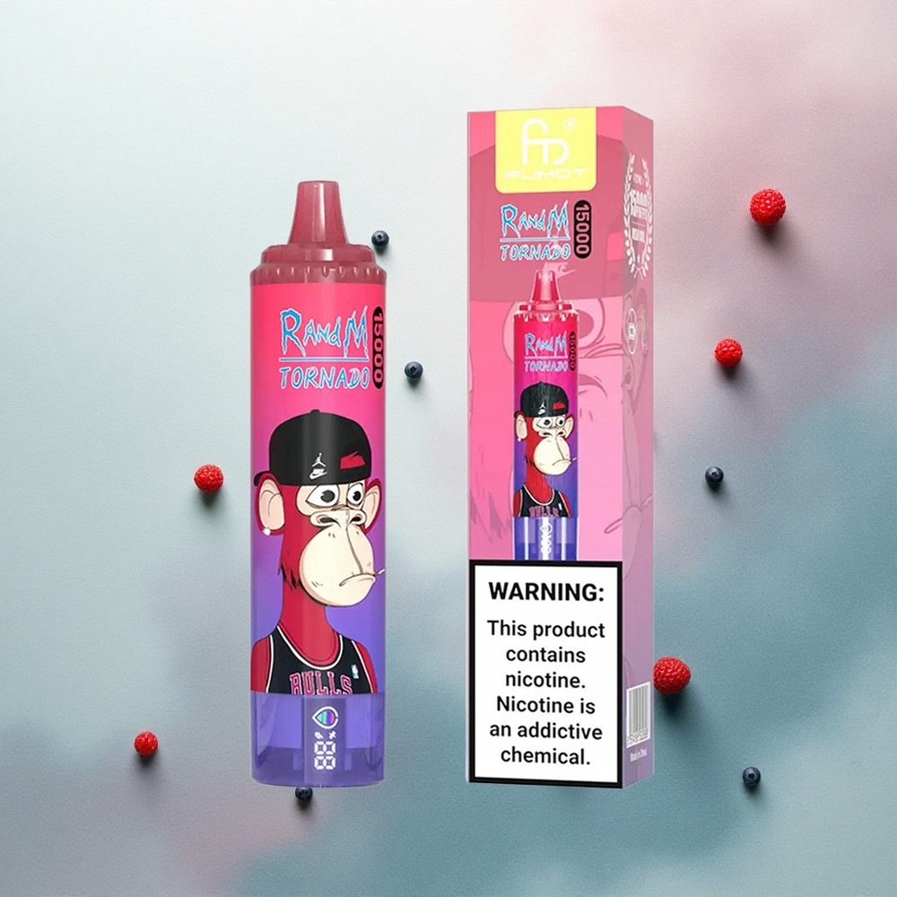 RandM Fumot Tornado 15000 Puffs Bluesour Raspberry 25ml 850mAh Mesh Coil