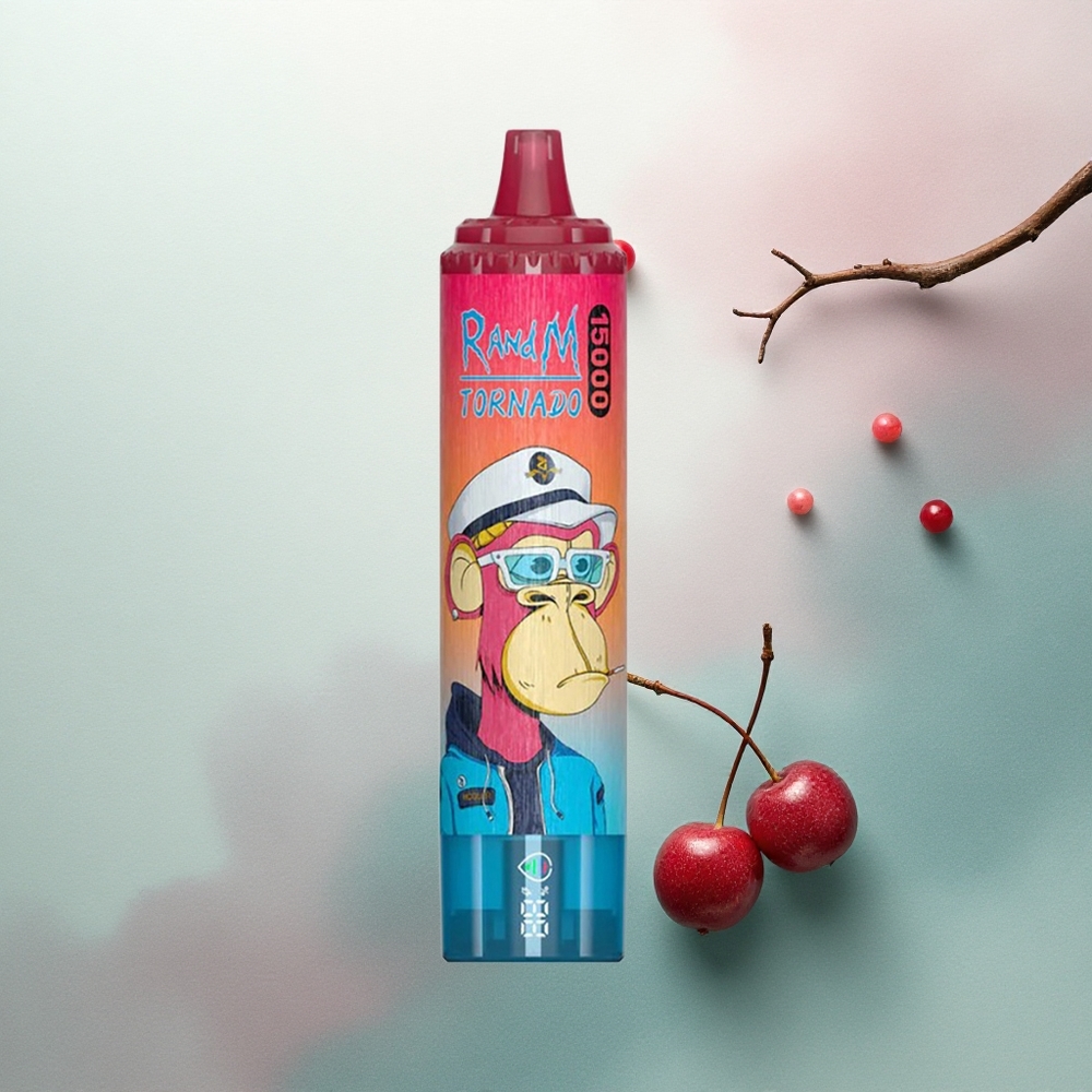 RandM Fumot Tornado 15000 Puffs Cherry Mesh 0.9 Ohm 850mAh