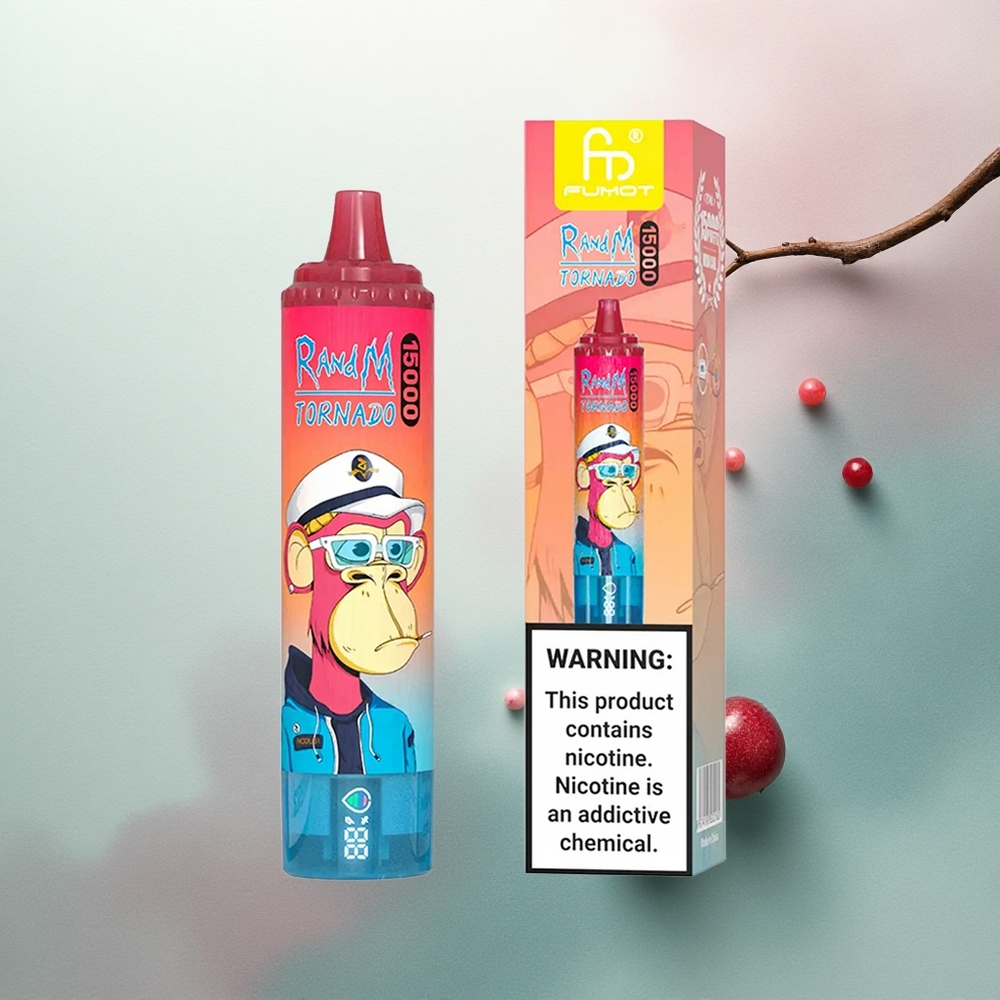 RandM Fumot Tornado 15000 Puffs Cherry Mesh 0.9 Ohm 850mAh