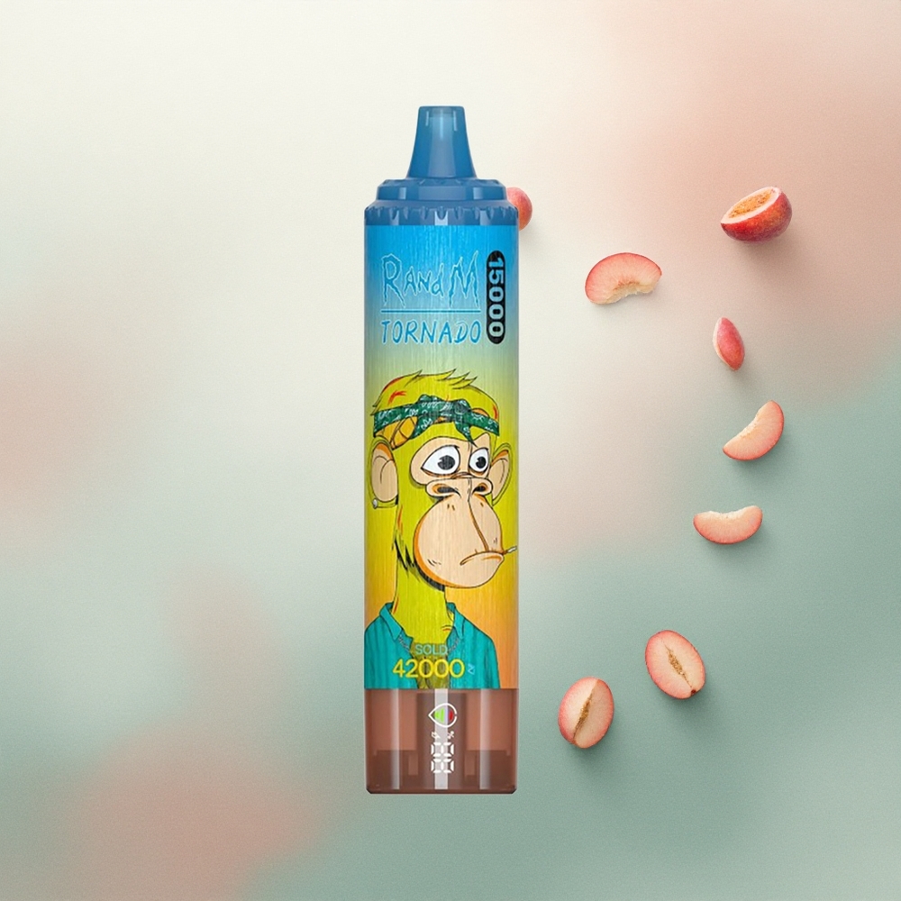 RandM Fumot Tornado 15000 Puffs Peach Mango 25ml 850mAh Mesh Coil