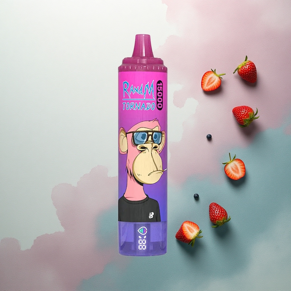 RandM Fumot Tornado 15000 Puffs Strawberry Grape 25ml 5% Nicotine 850mAh
