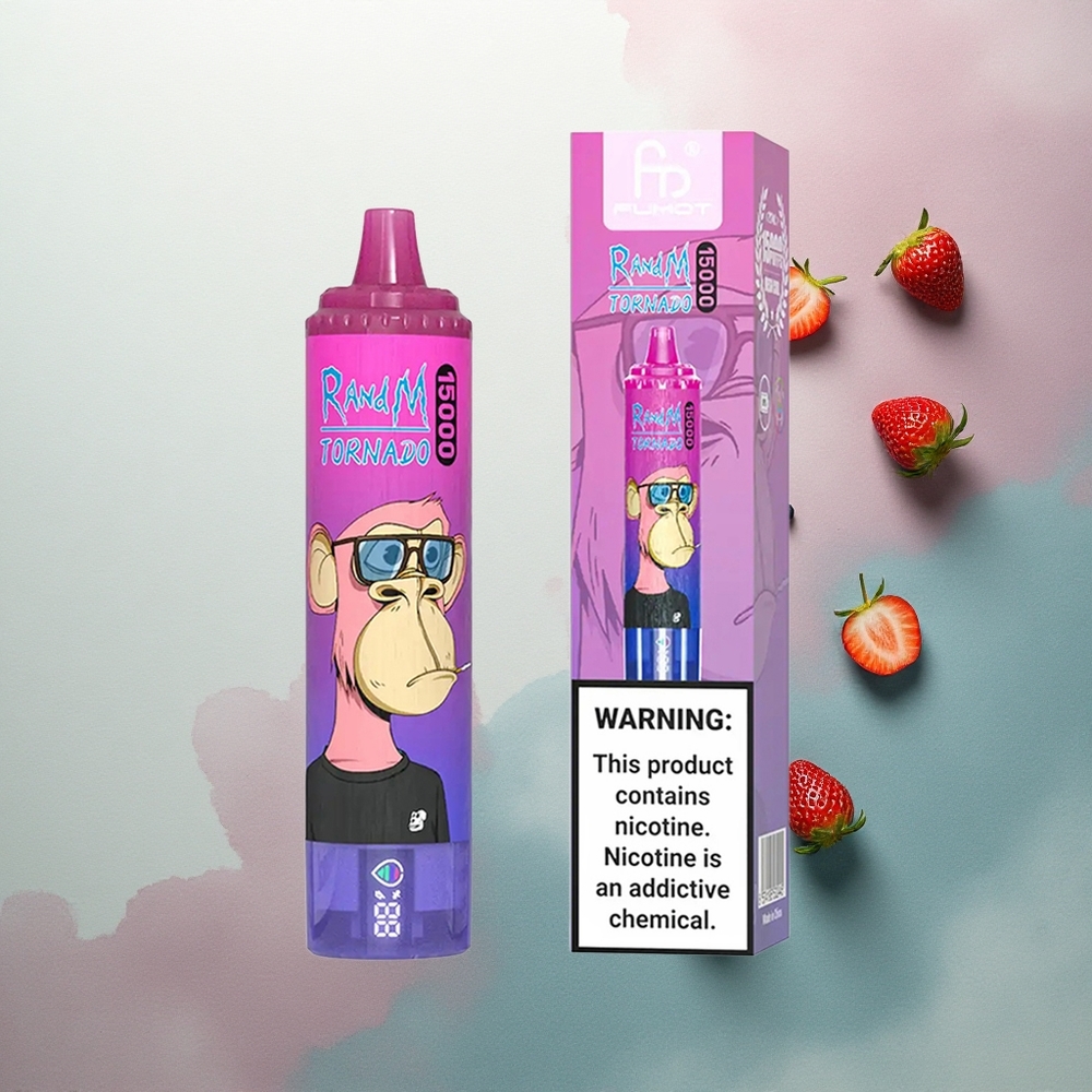 RandM Fumot Tornado 15000 Puffs Strawberry Grape 25ml 5% Nicotine 850mAh