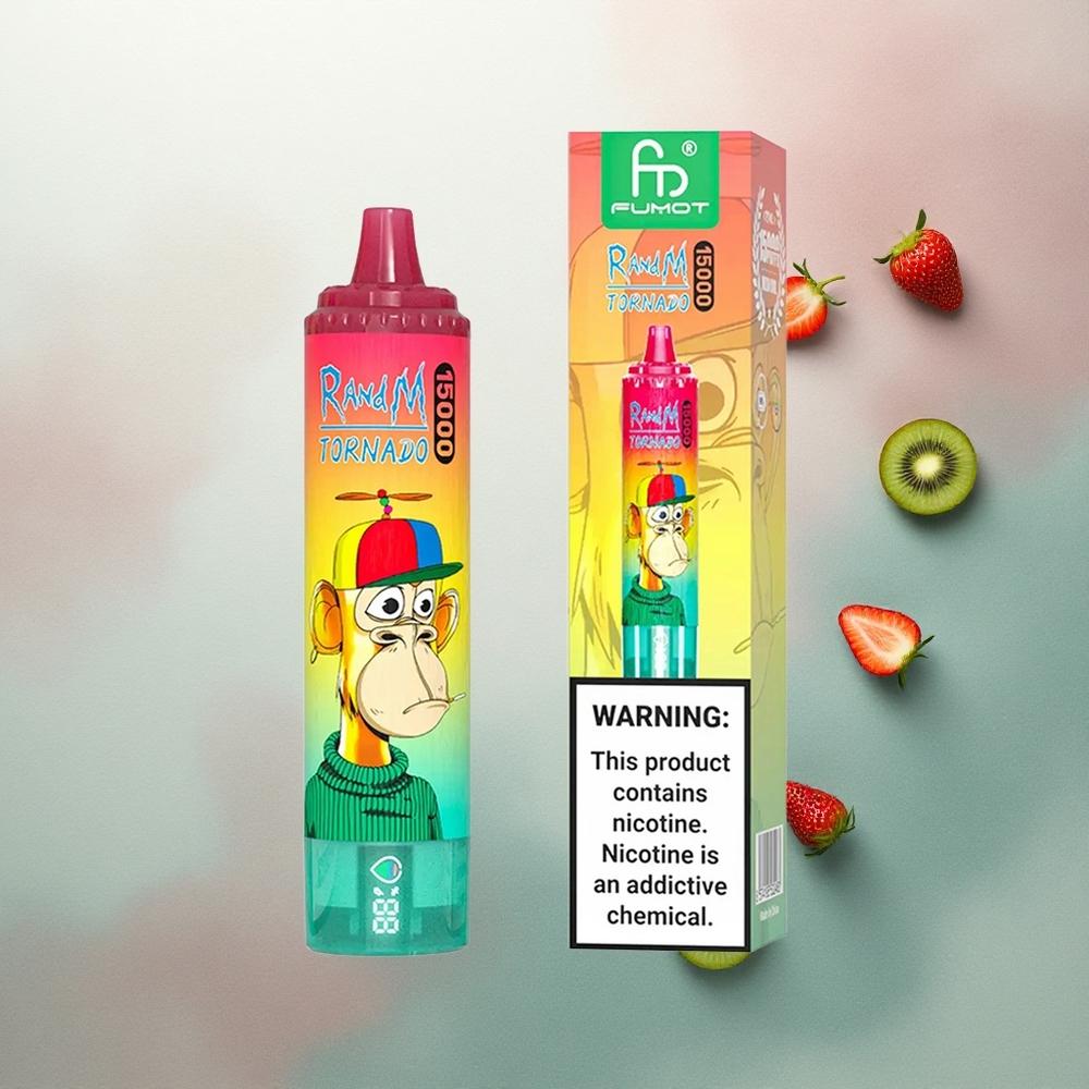 RandM Fumot Tornado 15000 Puffs Strawberry Kiwi Mesh 850mAh 25ml