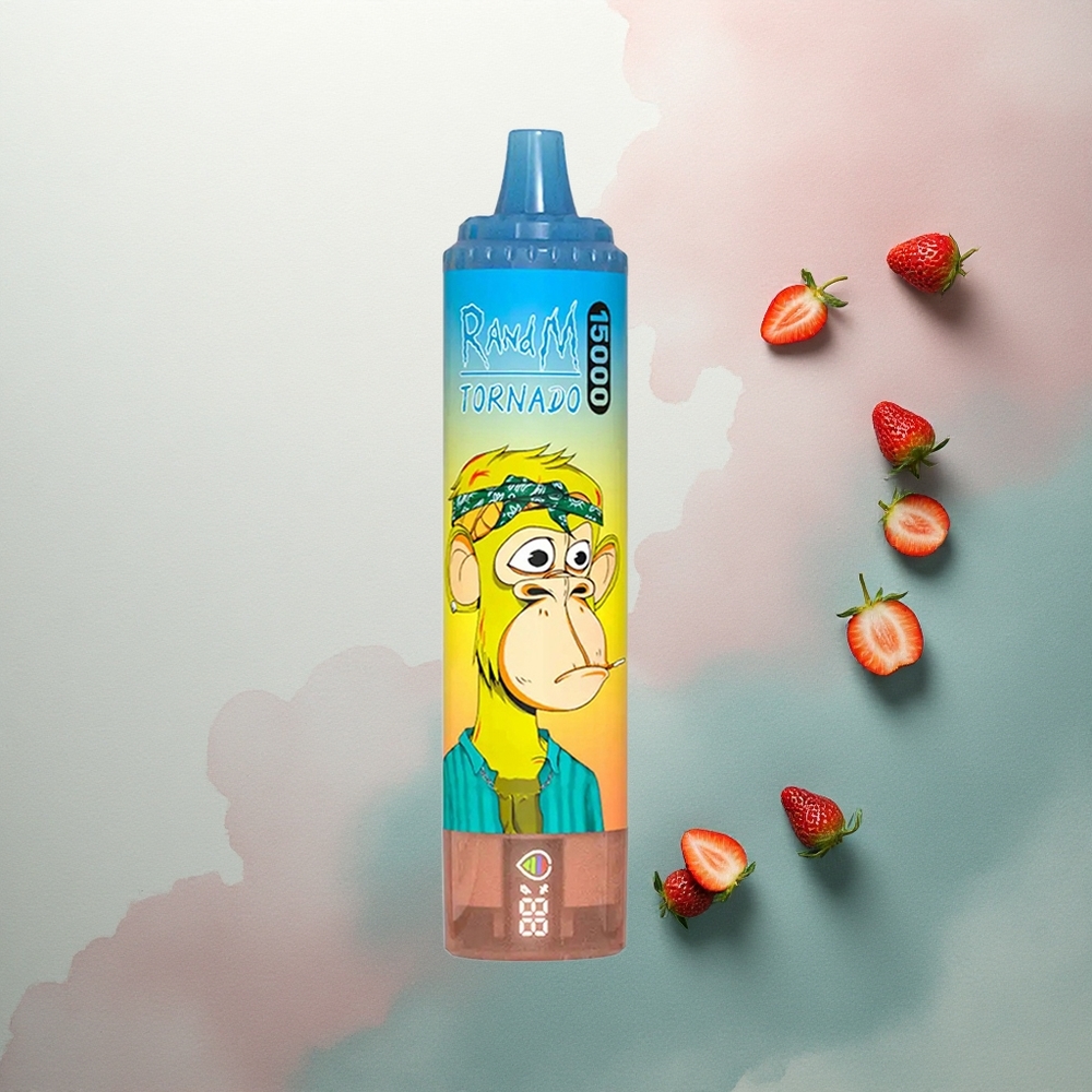 RandM Fumot Tornado 15000 Puffs Strawberry Mesh 25ml 850mAh